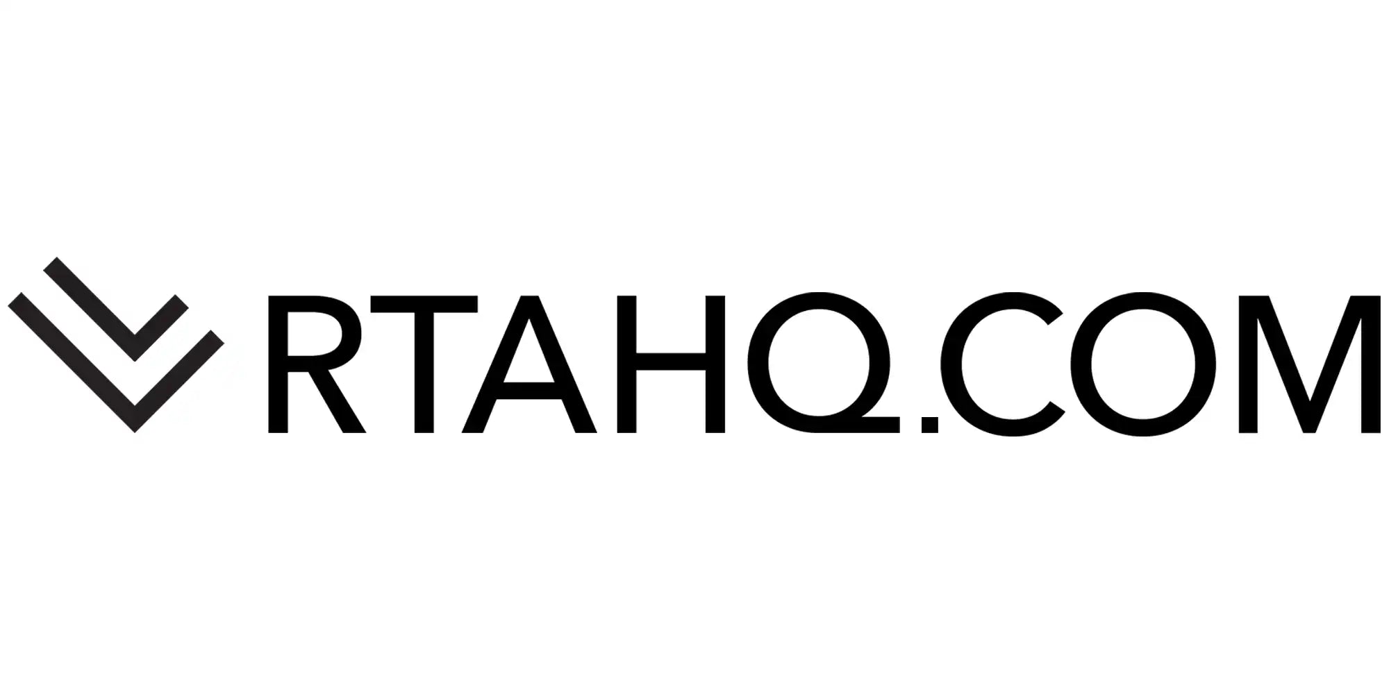 Black and white ’RTAHQ.COM’ logo.