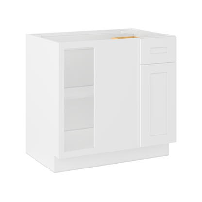 Blind Corner Base Kitchen Cabinet SCB36 Alpina White LessCare 36 in. width 34.5 in. height 24 in. depth - Kitchen