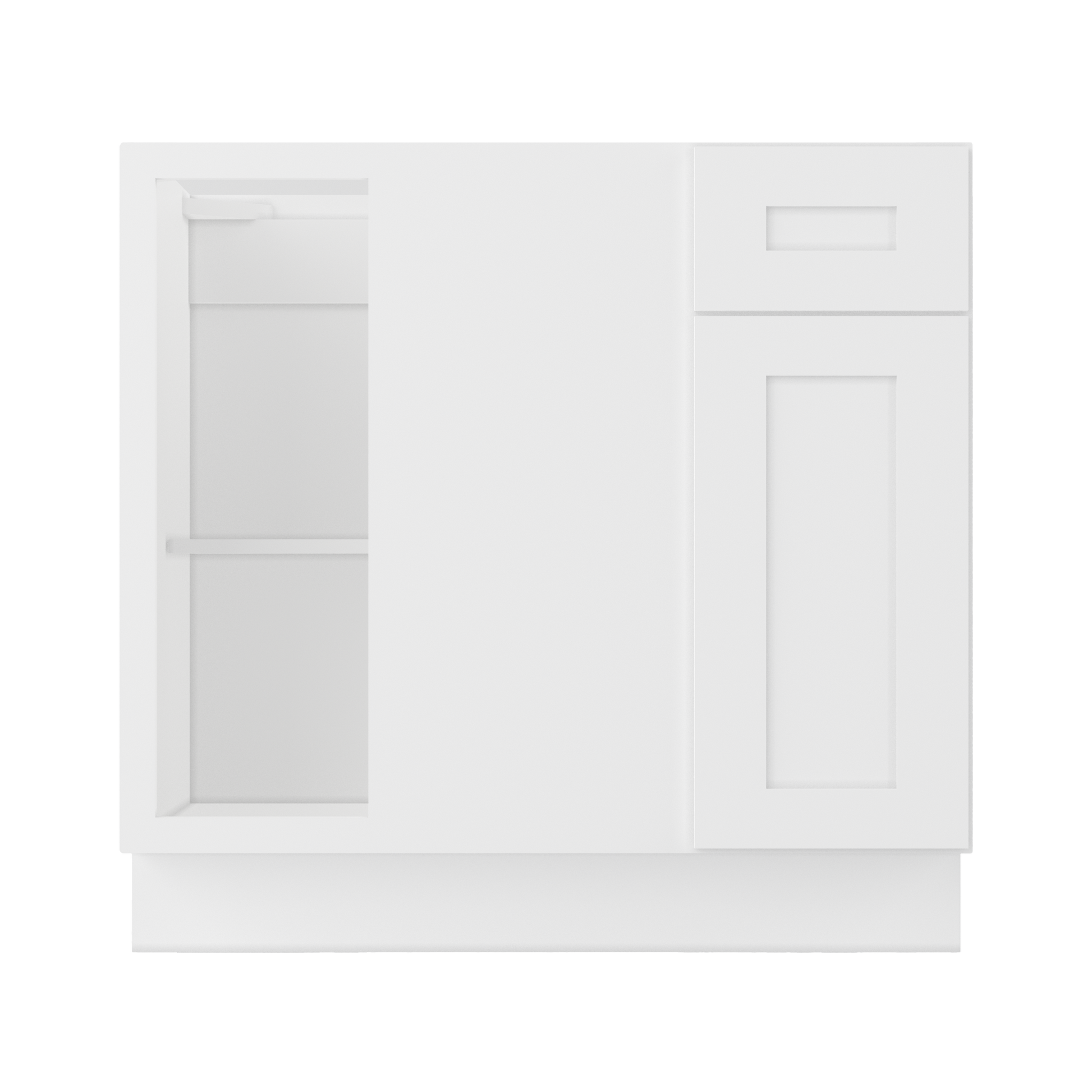 Blind Corner Base Kitchen Cabinet SCB36 Alpina White LessCare 36 in. width 34.5 in. height 24 in. depth - Kitchen