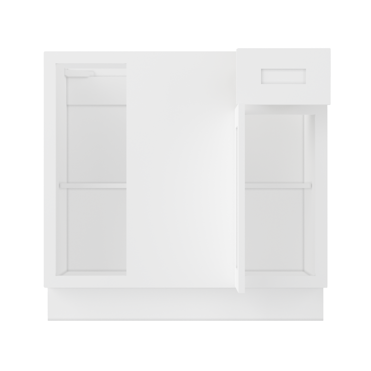 Blind Corner Base Kitchen Cabinet SCB36 Alpina White LessCare 36 in. width 34.5 in. height 24 in. depth - Kitchen