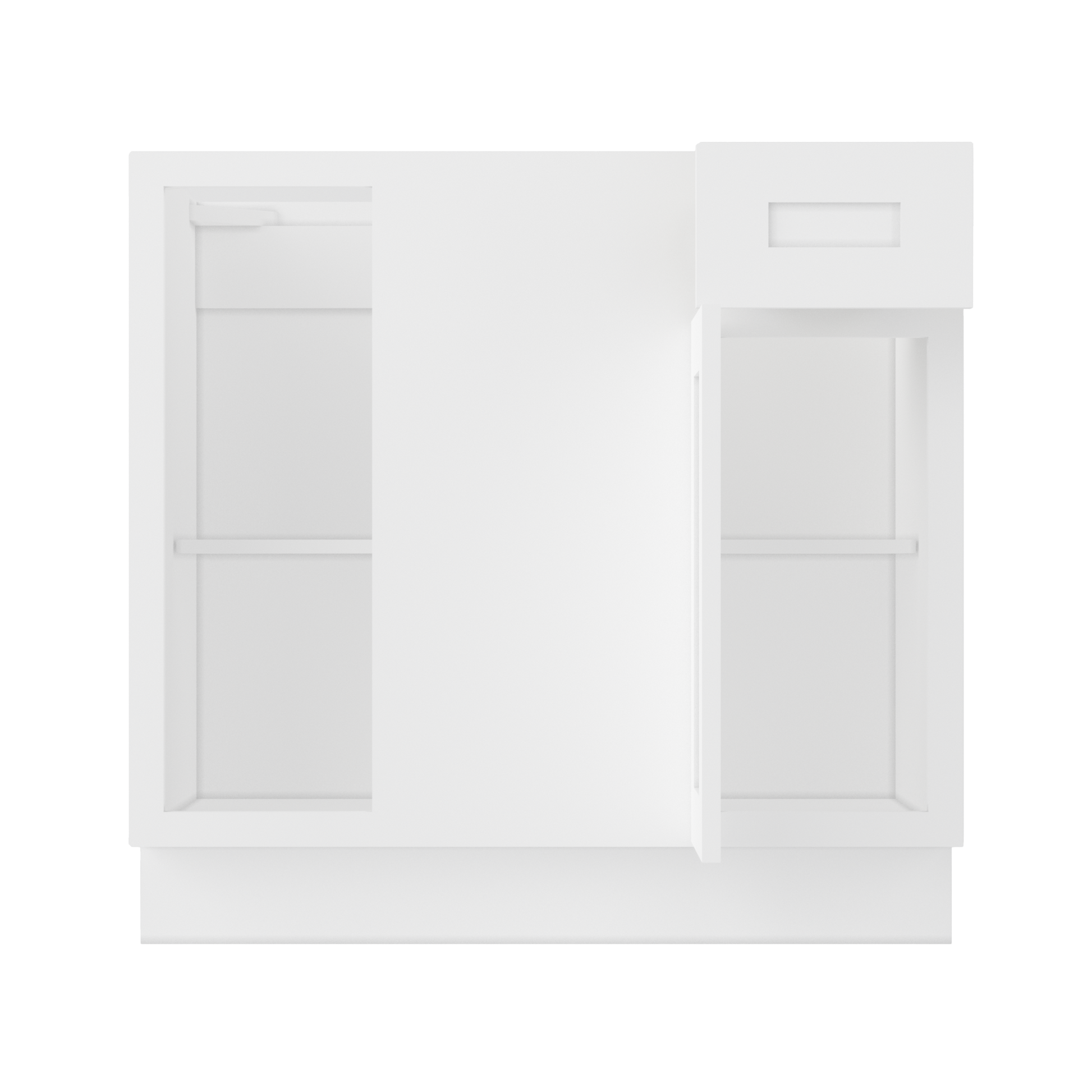 Blind Corner Base Kitchen Cabinet SCB36 Alpina White LessCare 36 in. width 34.5 in. height 24 in. depth - Kitchen