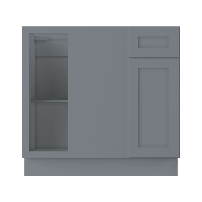 Blind Corner Base Kitchen Cabinet SCB36 Colonial Gray LessCare 36 in. width 34.5 in. height 24 in. depth - Kitchen