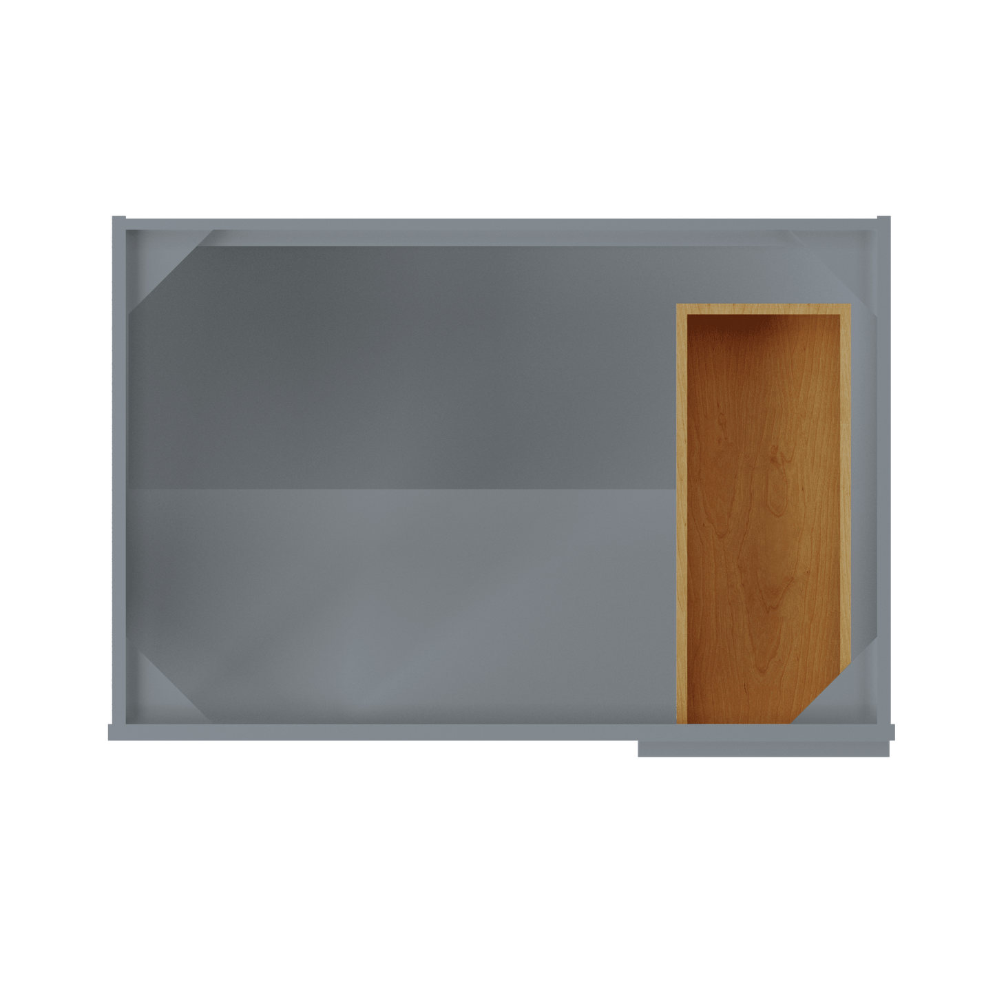 Blind Corner Base Kitchen Cabinet SCB36 Colonial Gray LessCare 36 in. width 34.5 in. height 24 in. depth - Kitchen
