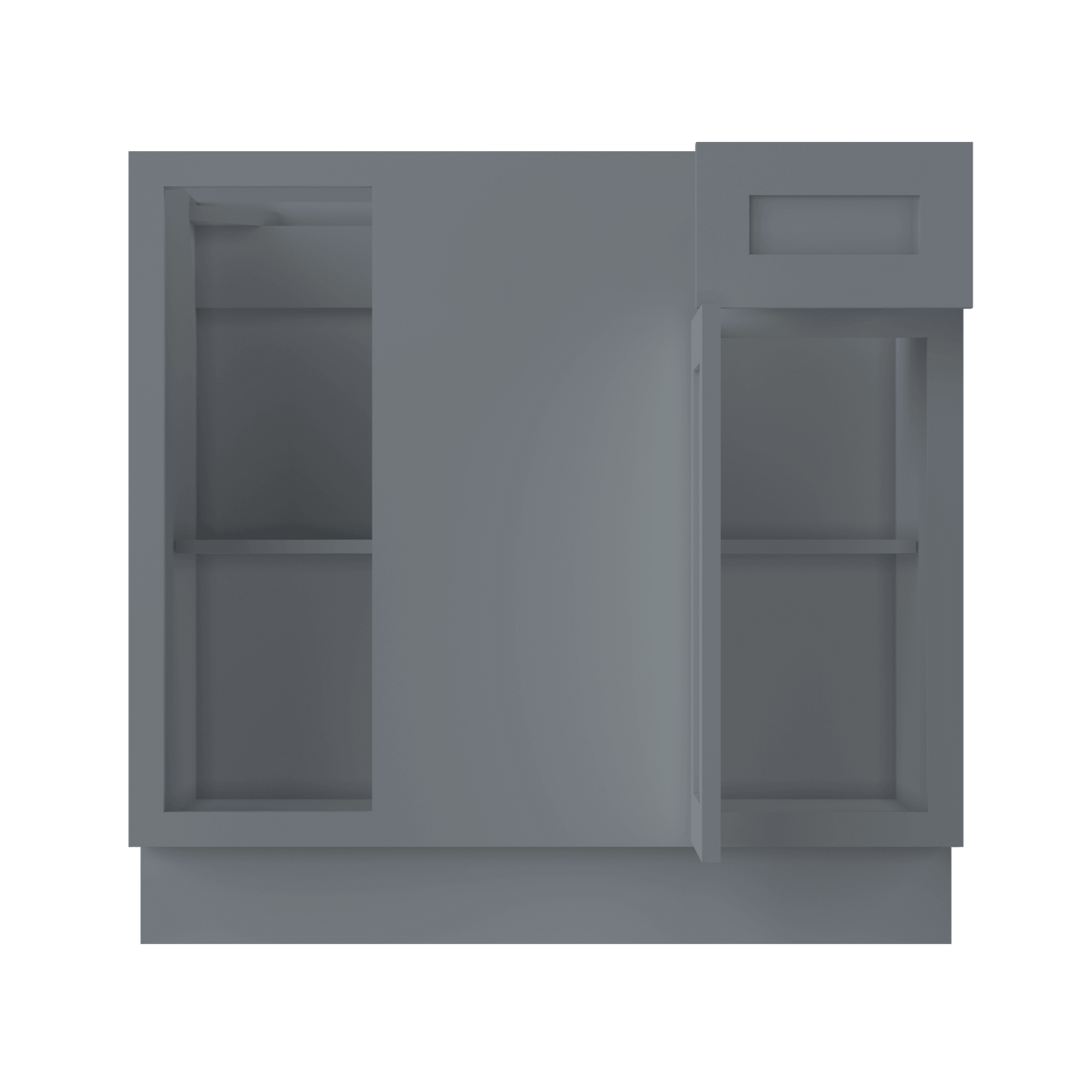 Blind Corner Base Kitchen Cabinet SCB36 Colonial Gray LessCare 36 in. width 34.5 in. height 24 in. depth - Kitchen