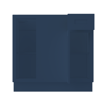 Blind Corner Base Kitchen Cabinet SCB36 Danbury Blue LessCare 36 in. width 34.5 in. height 24 in. depth - Kitchen