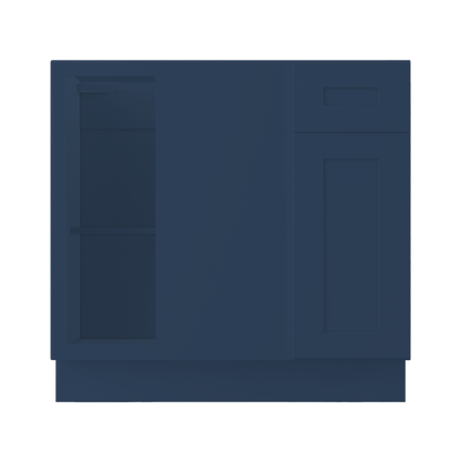 Blind Corner Base Kitchen Cabinet SCB36 Danbury Blue LessCare 36 in. width 34.5 in. height 24 in. depth - Kitchen