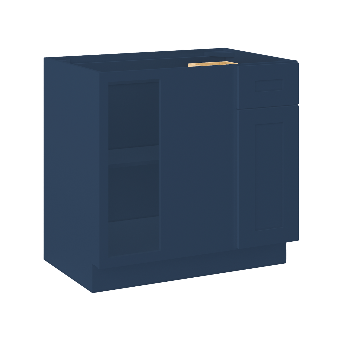 Blind Corner Base Kitchen Cabinet SCB36 Danbury Blue LessCare 36 in. width 34.5 in. height 24 in. depth - Kitchen