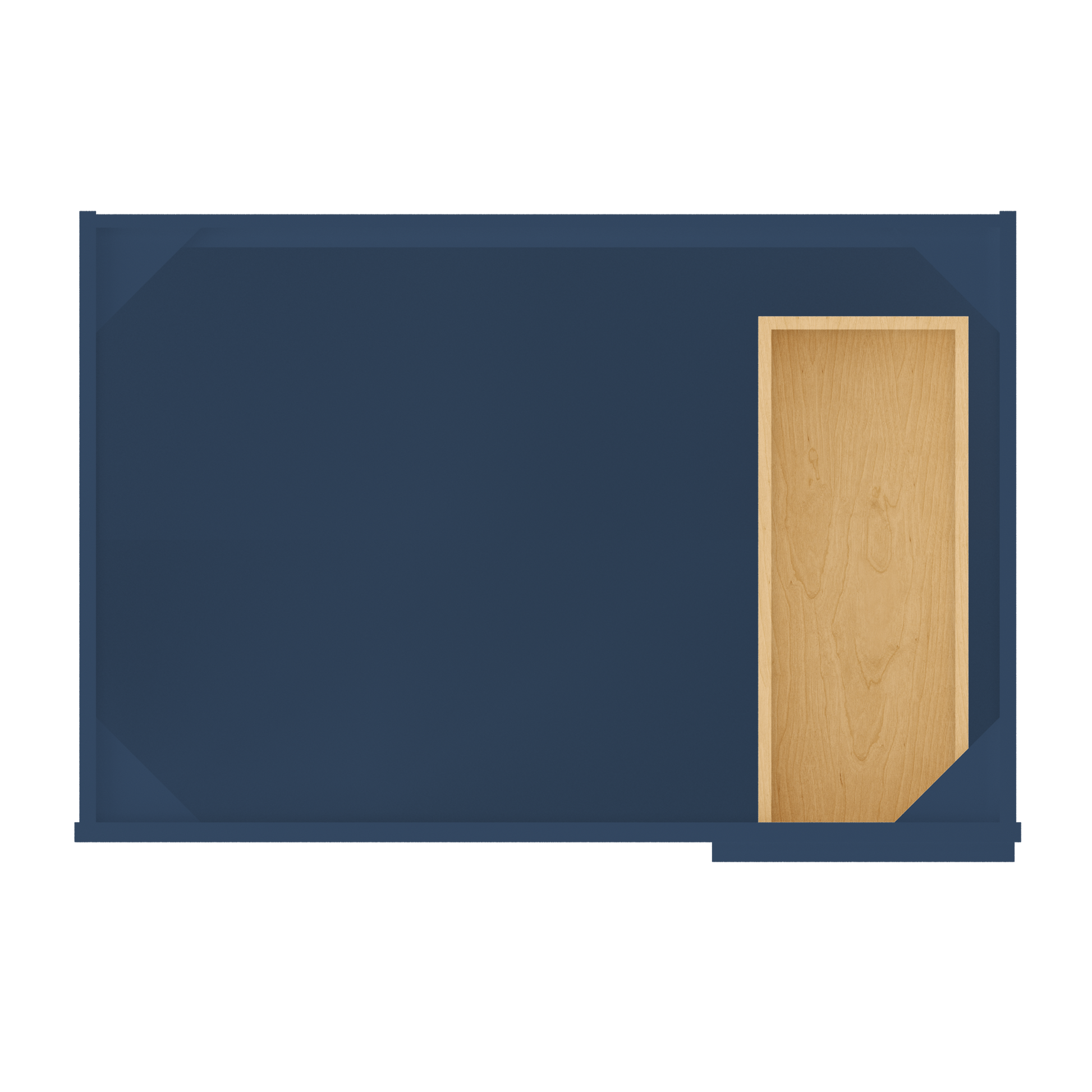 Blind Corner Base Kitchen Cabinet SCB36 Danbury Blue LessCare 36 in. width 34.5 in. height 24 in. depth - Kitchen