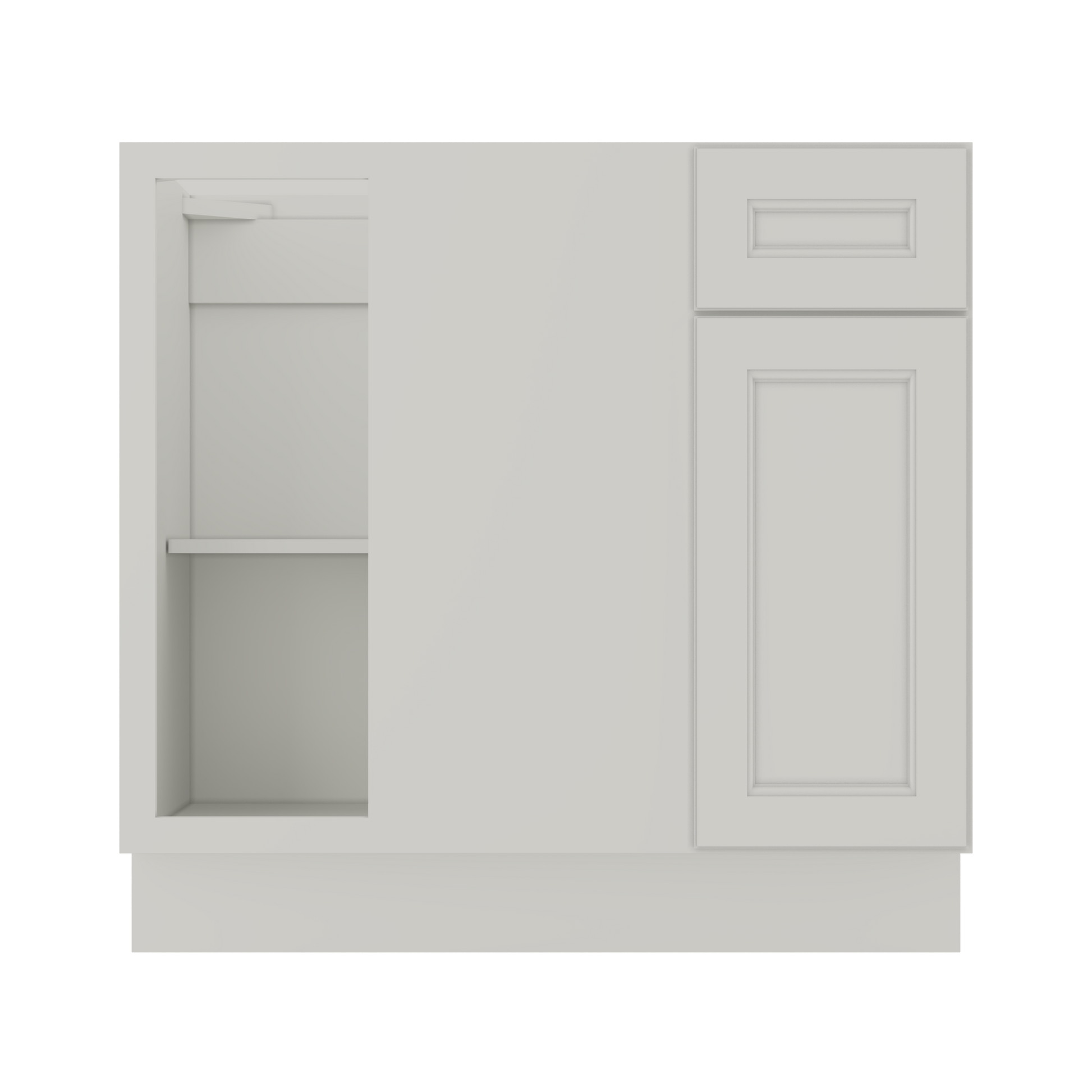 Blind Corner Base Kitchen Cabinet SCB36 Milan Pearl 36 in. width 34.5 in. height 24 in. depth - Kitchen Cabinets