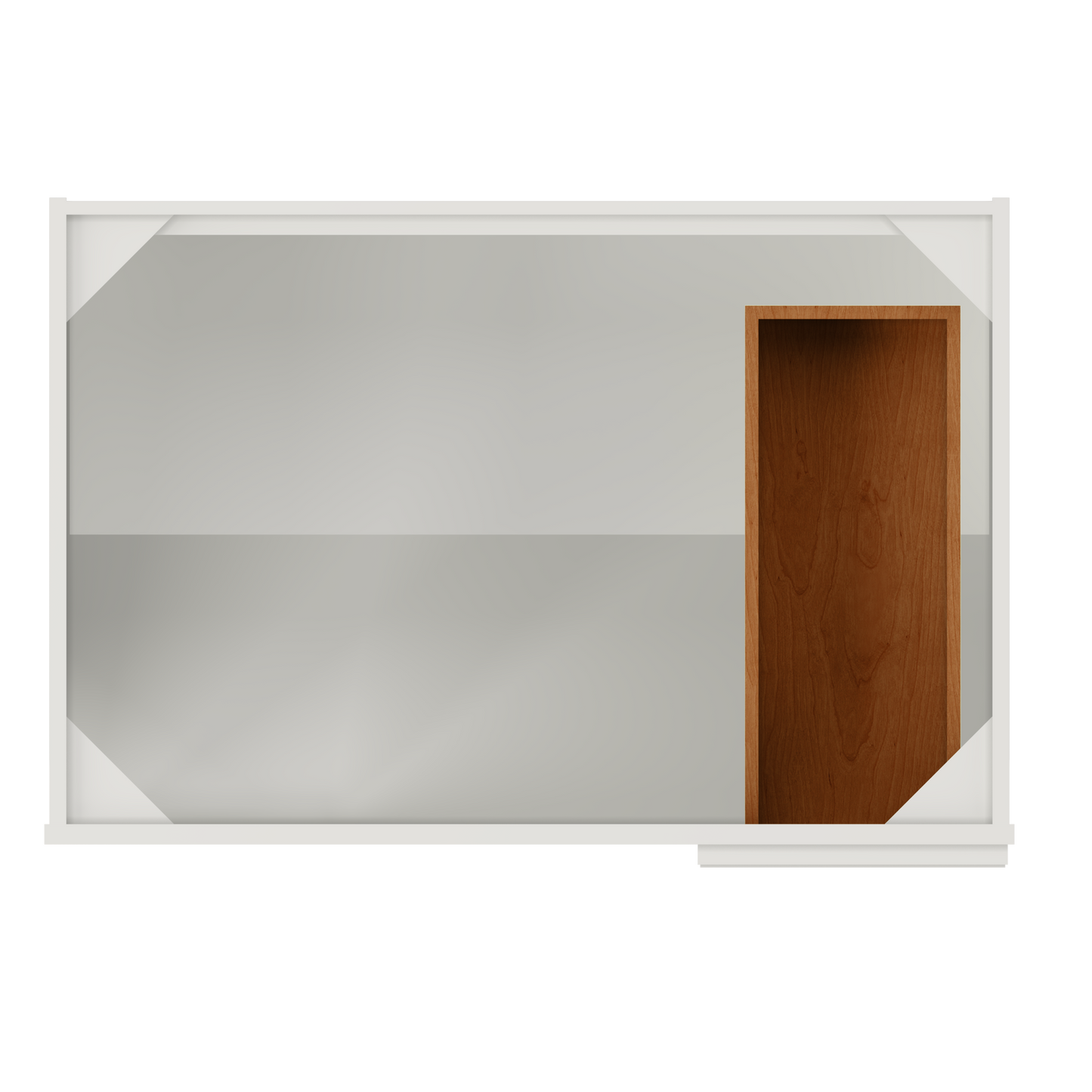 Blind Corner Base Kitchen Cabinet SCB36 Milan Pearl 36 in. width 34.5 in. height 24 in. depth - Kitchen Cabinets