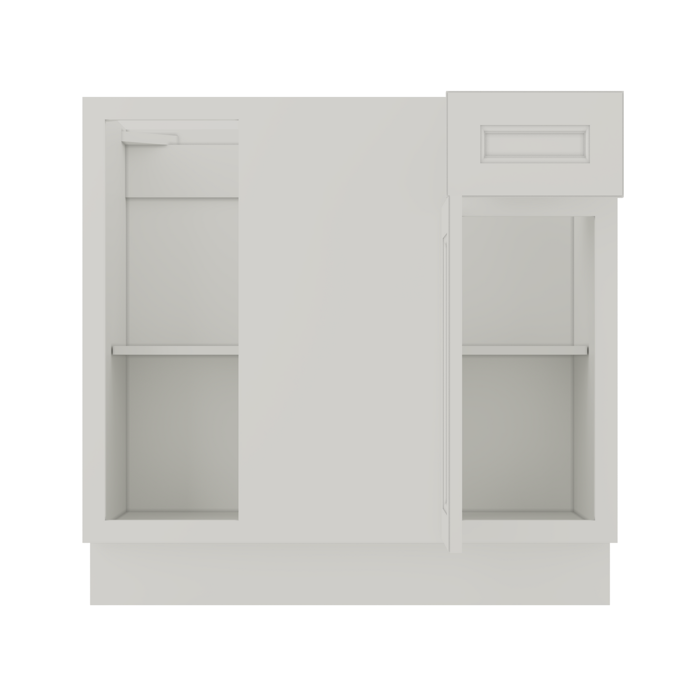 Blind Corner Base Kitchen Cabinet SCB36 Milan Pearl 36 in. width 34.5 in. height 24 in. depth - Kitchen Cabinets