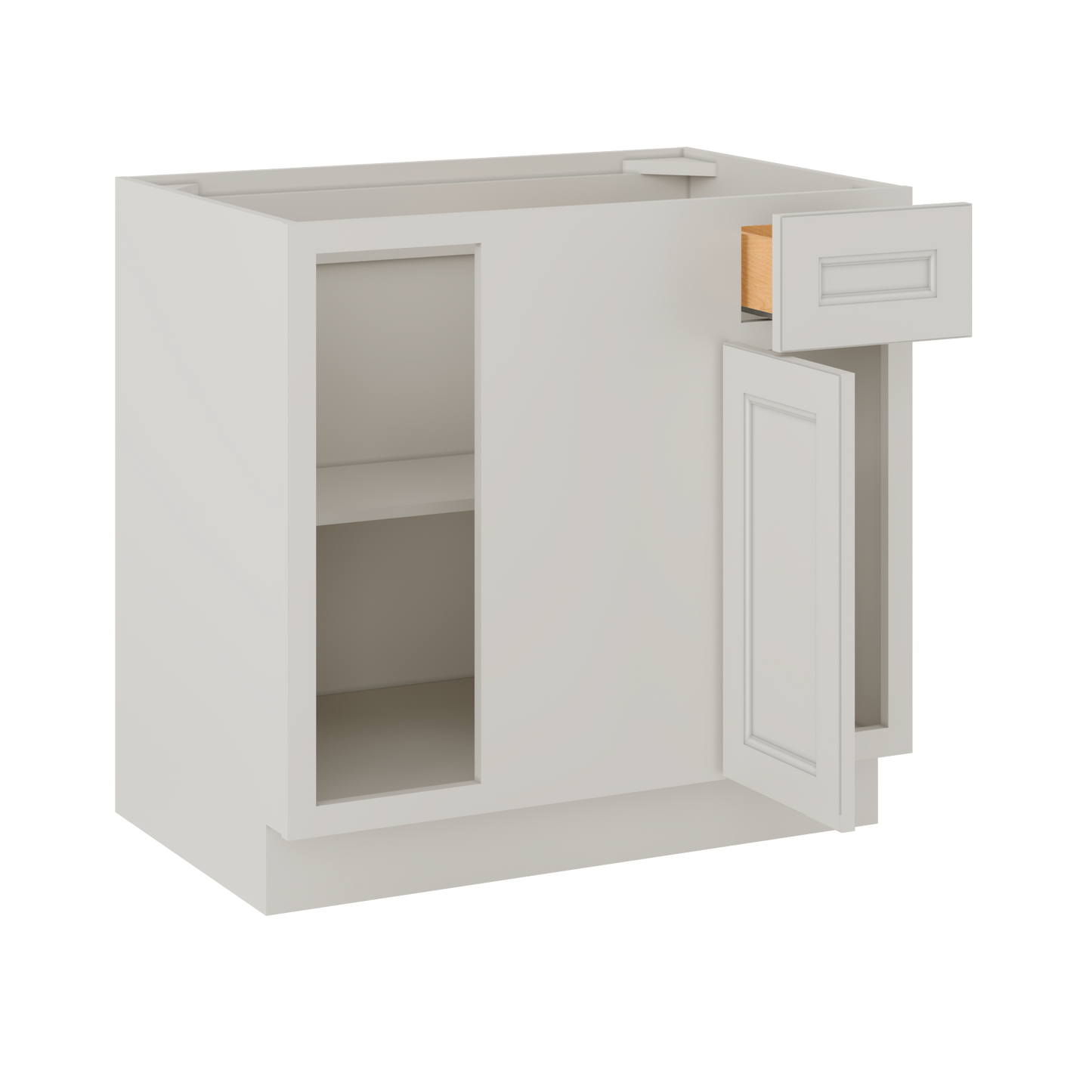 Blind Corner Base Kitchen Cabinet SCB36 Milan Pearl 36 in. width 34.5 in. height 24 in. depth - Kitchen Cabinets