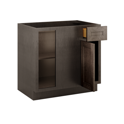 Blind Corner Base Kitchen Cabinet SCB36 Milan Slate 36 in. width 34.5 in. height 24 in. depth - Kitchen Cabinets