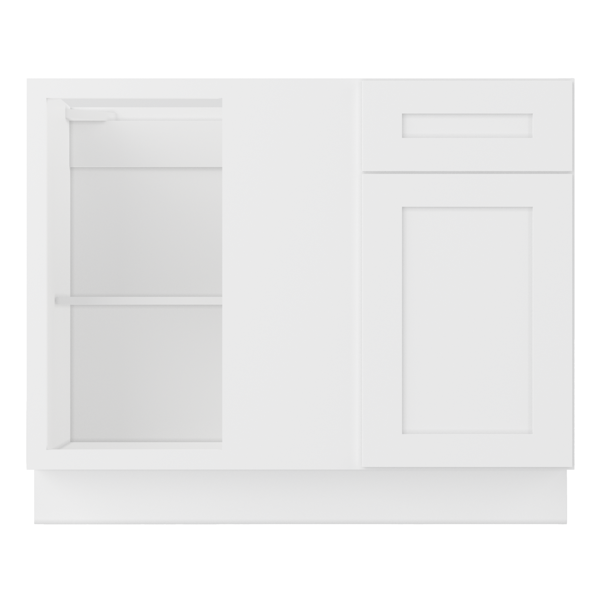 Blind Corner Base Kitchen Cabinet SCB42 Alpina White LessCare 42 in. width 34.5 in. height 24 in. depth - Kitchen