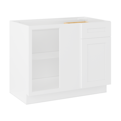 Blind Corner Base Kitchen Cabinet SCB42 Alpina White LessCare 42 in. width 34.5 in. height 24 in. depth - Kitchen