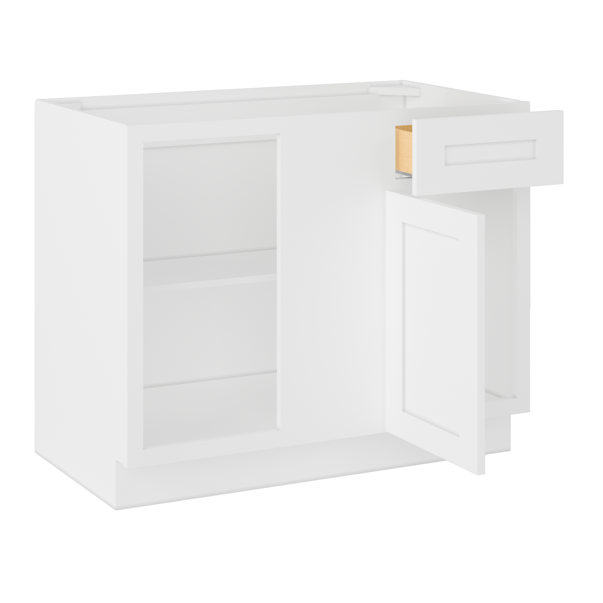 Blind Corner Base Kitchen Cabinet SCB42 Alpina White LessCare 42 in. width 34.5 in. height 24 in. depth - Kitchen