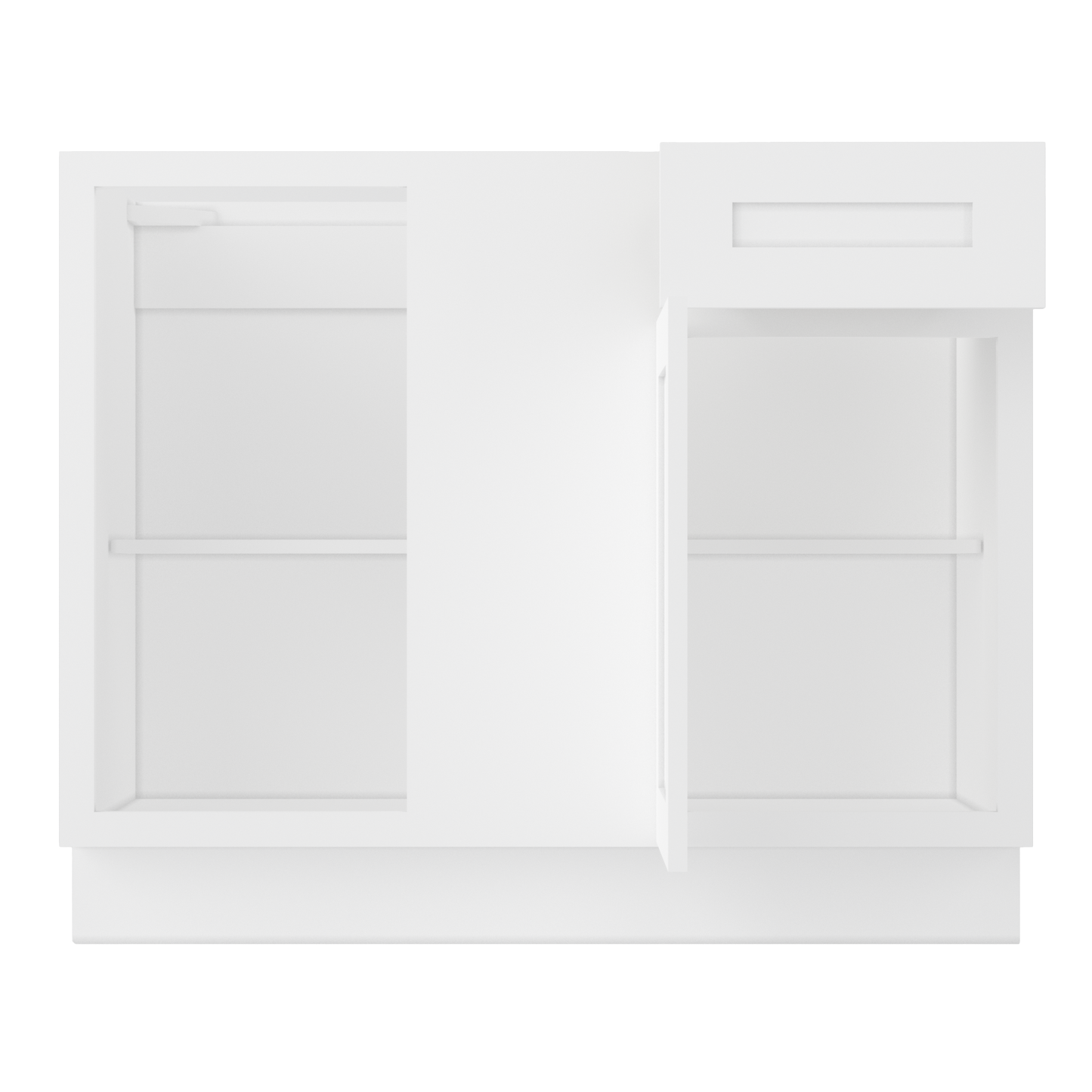Blind Corner Base Kitchen Cabinet SCB42 Alpina White LessCare 42 in. width 34.5 in. height 24 in. depth - Kitchen