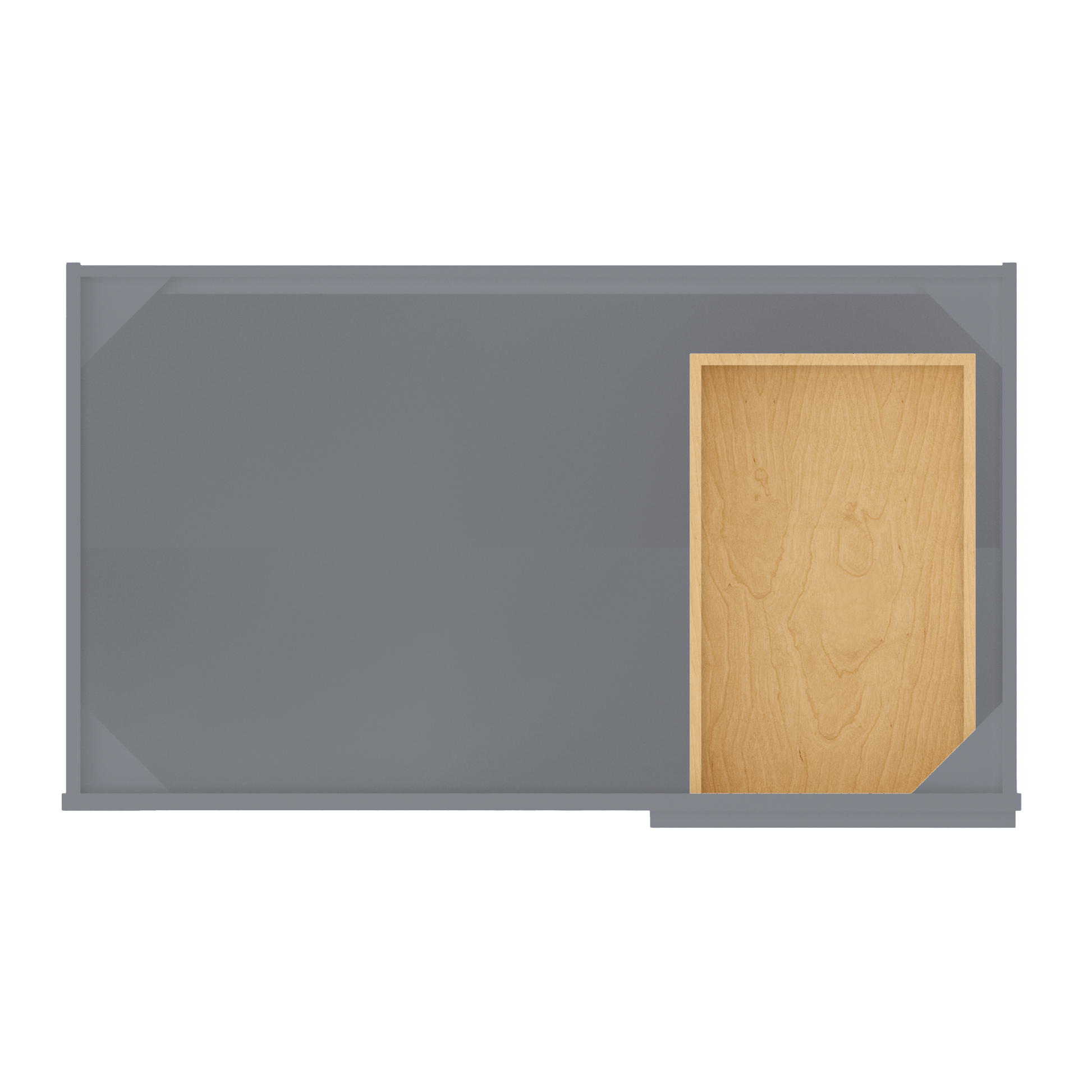 Blind Corner Base Kitchen Cabinet SCB42 Colonial Gray LessCare 42 in. width 34.5 in. height 24 in. depth - Kitchen