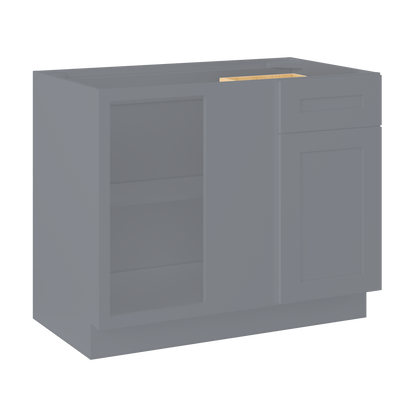 Blind Corner Base Kitchen Cabinet SCB42 Colonial Gray LessCare 42 in. width 34.5 in. height 24 in. depth - Kitchen