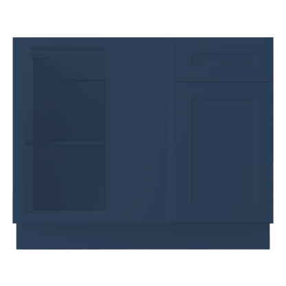 Blind Corner Base Kitchen Cabinet SCB42 Danbury Blue LessCare 42 in. width 34.5 in. height 24 in. depth - Kitchen