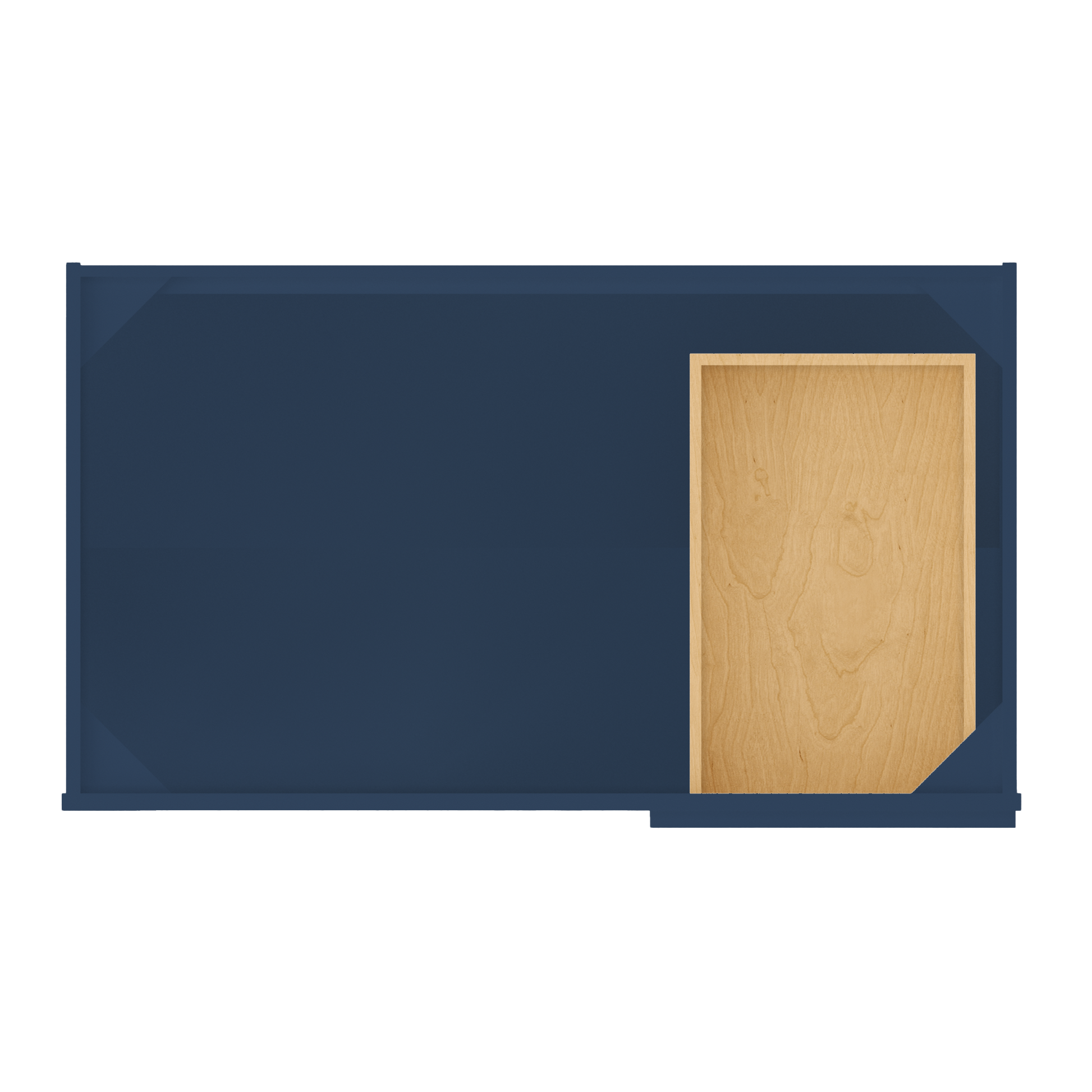 Blind Corner Base Kitchen Cabinet SCB42 Danbury Blue LessCare 42 in. width 34.5 in. height 24 in. depth - Kitchen