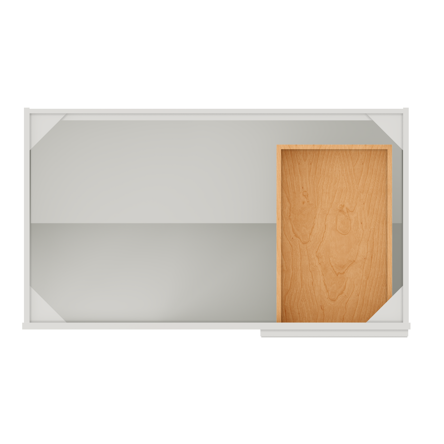 Blind Corner Base Kitchen Cabinet SCB42 Milan Pearl 42 in. width 34.5 in. height 24 in. depth - Kitchen Cabinets