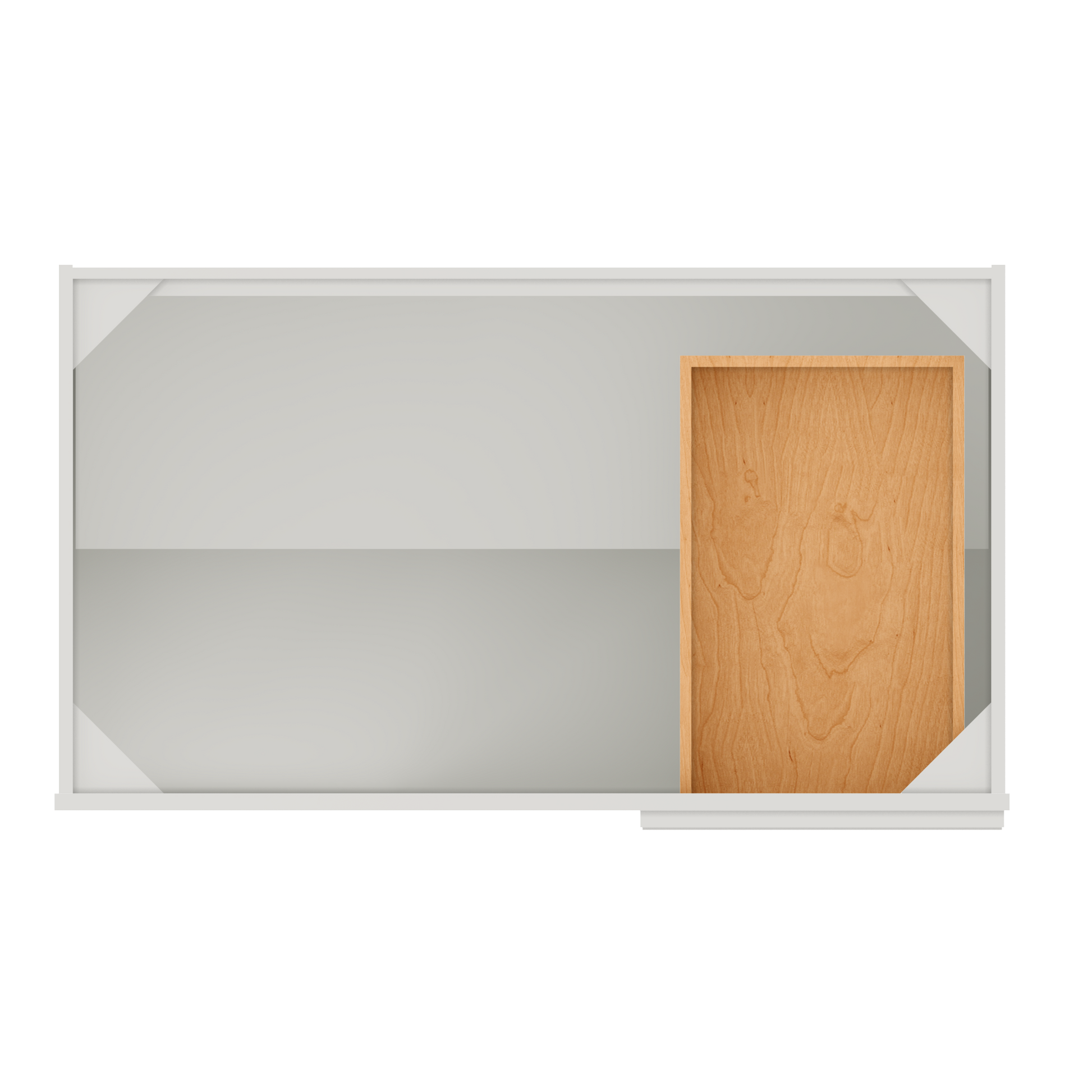 Blind Corner Base Kitchen Cabinet SCB42 Milan Pearl 42 in. width 34.5 in. height 24 in. depth - Kitchen Cabinets