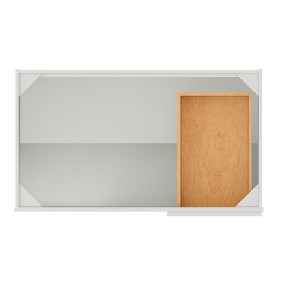 Blind Corner Base Kitchen Cabinet SCB42 Milan Pearl 42 in. width 34.5 in. height 24 in. depth - Kitchen Cabinets