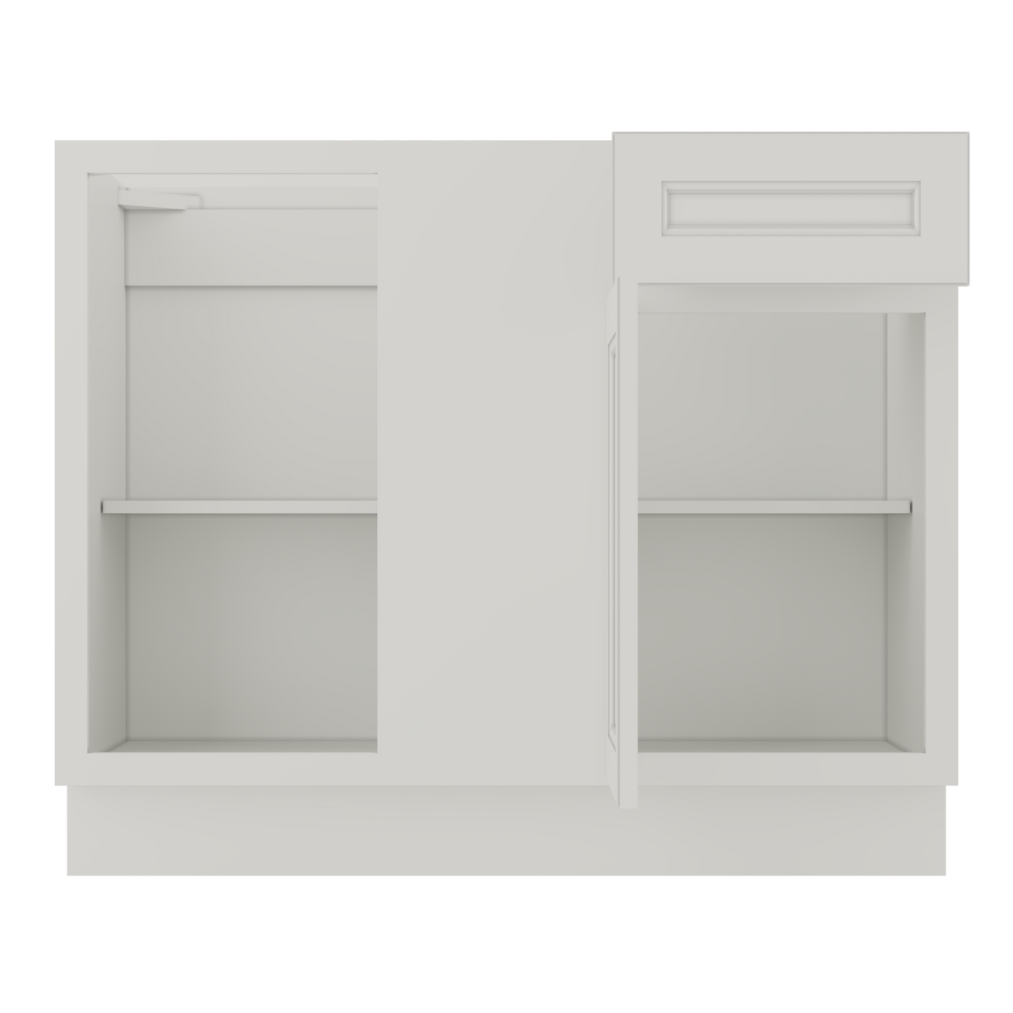 Blind Corner Base Kitchen Cabinet SCB42 Milan Pearl 42 in. width 34.5 in. height 24 in. depth - Kitchen Cabinets