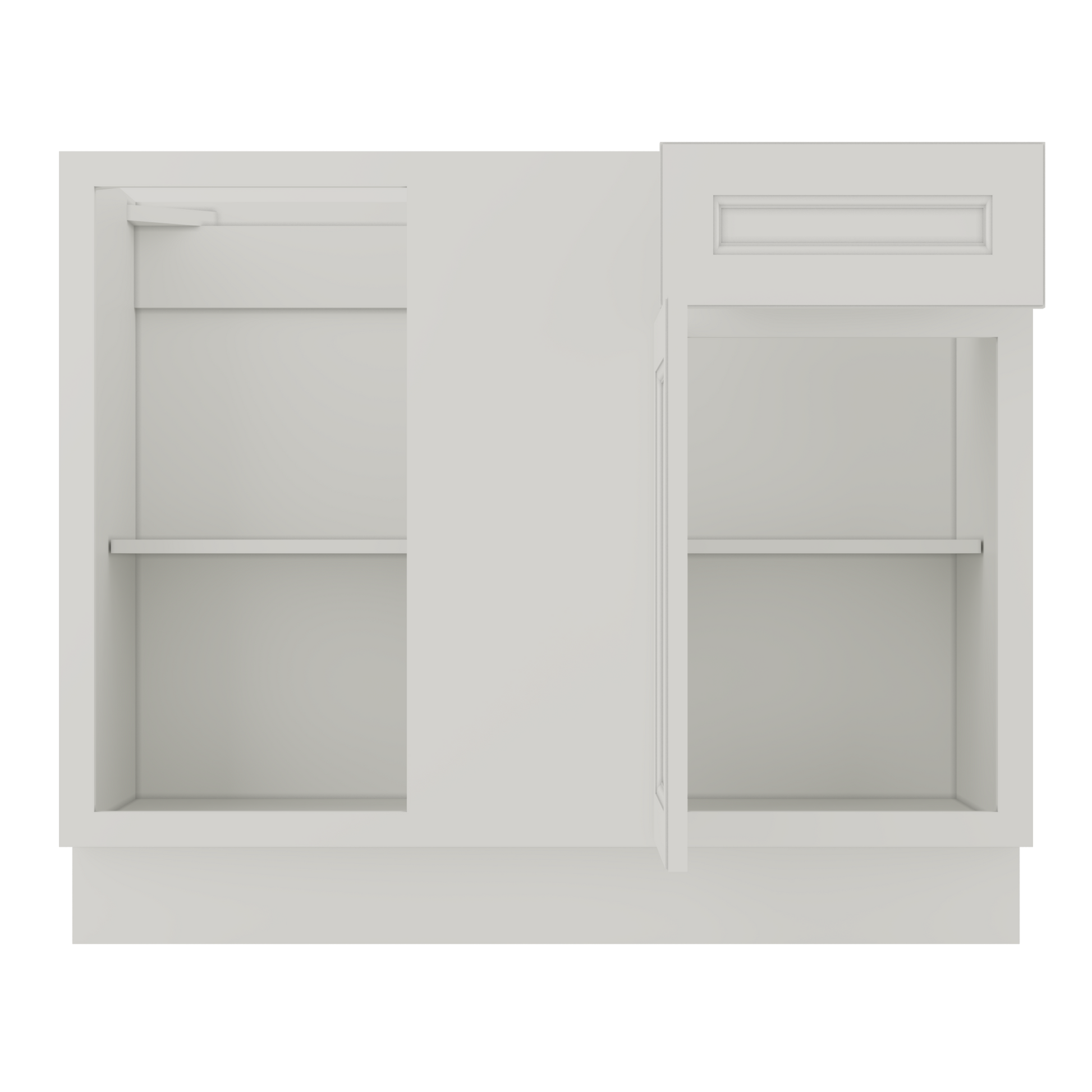 Blind Corner Base Kitchen Cabinet SCB42 Milan Pearl 42 in. width 34.5 in. height 24 in. depth - Kitchen Cabinets