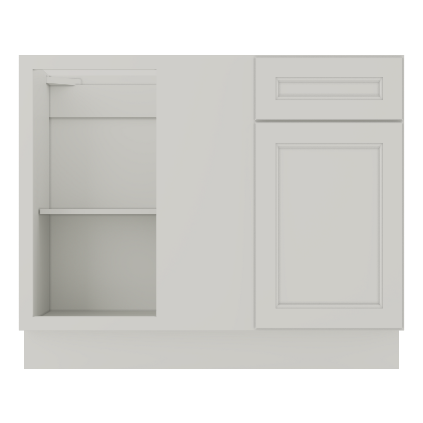 Blind Corner Base Kitchen Cabinet SCB42 Milan Pearl 42 in. width 34.5 in. height 24 in. depth - Kitchen Cabinets
