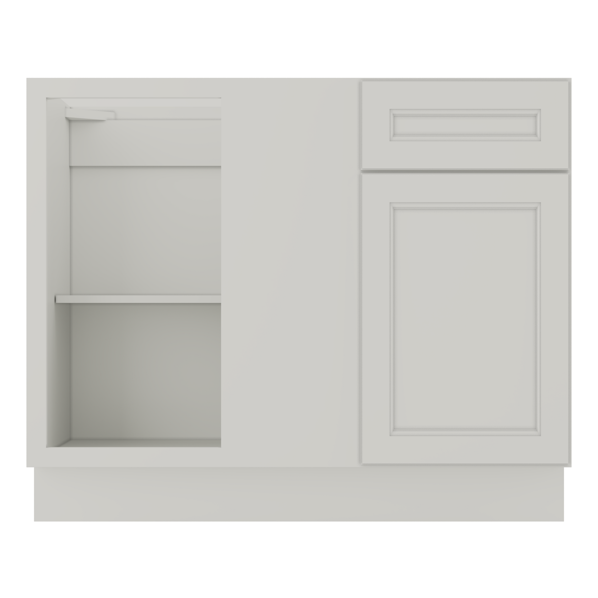 Blind Corner Base Kitchen Cabinet SCB42 Milan Pearl 42 in. width 34.5 in. height 24 in. depth - Kitchen Cabinets