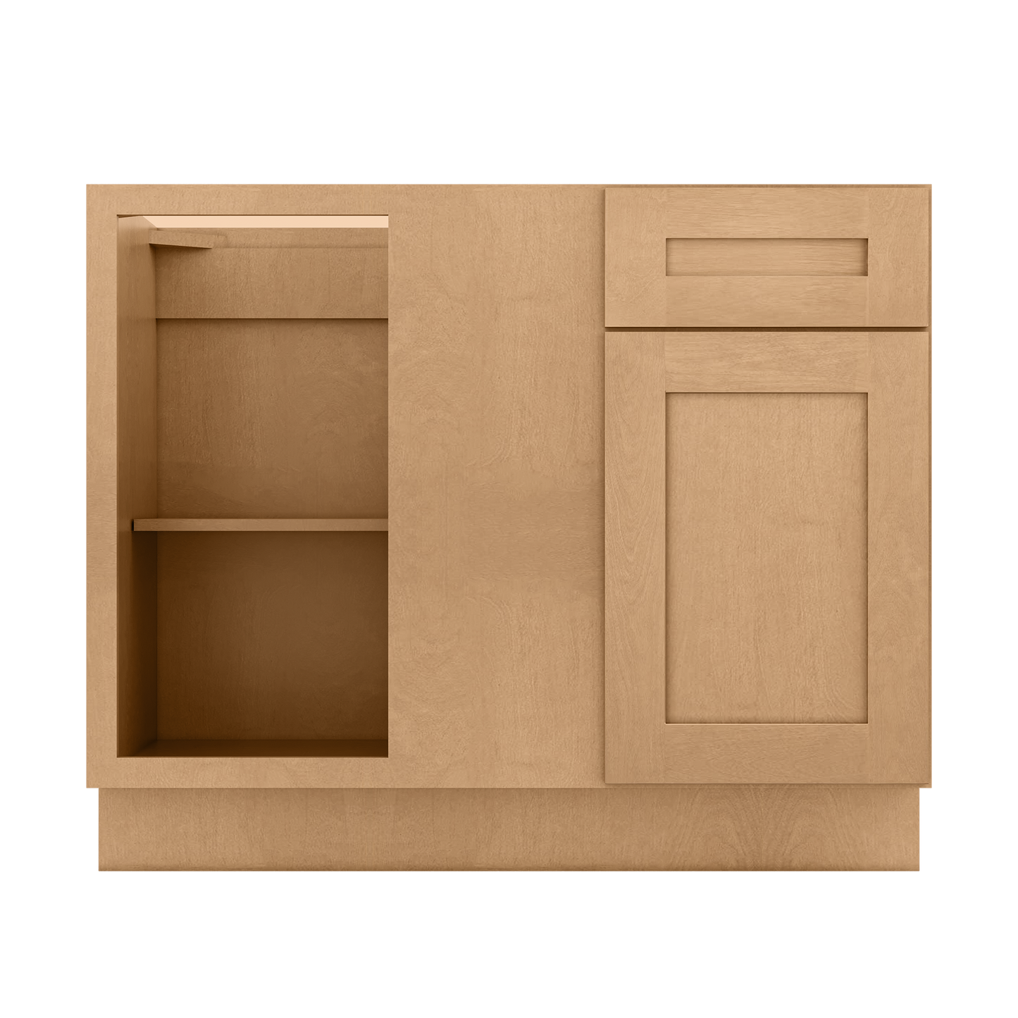 Blind Corner Base Kitchen Cabinet SCB42 Shaker Toffee 42 in. width 34.5 in. height 24 in. depth - Kitchen Cabinets