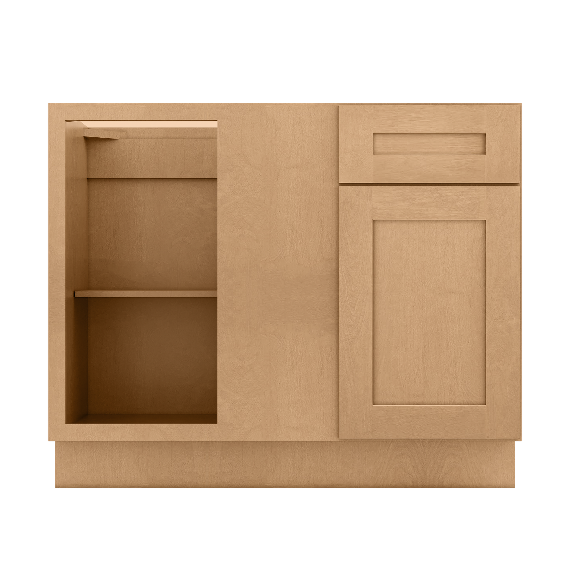 Blind Corner Base Kitchen Cabinet SCB42 Shaker Toffee 42 in. width 34.5 in. height 24 in. depth - Kitchen Cabinets