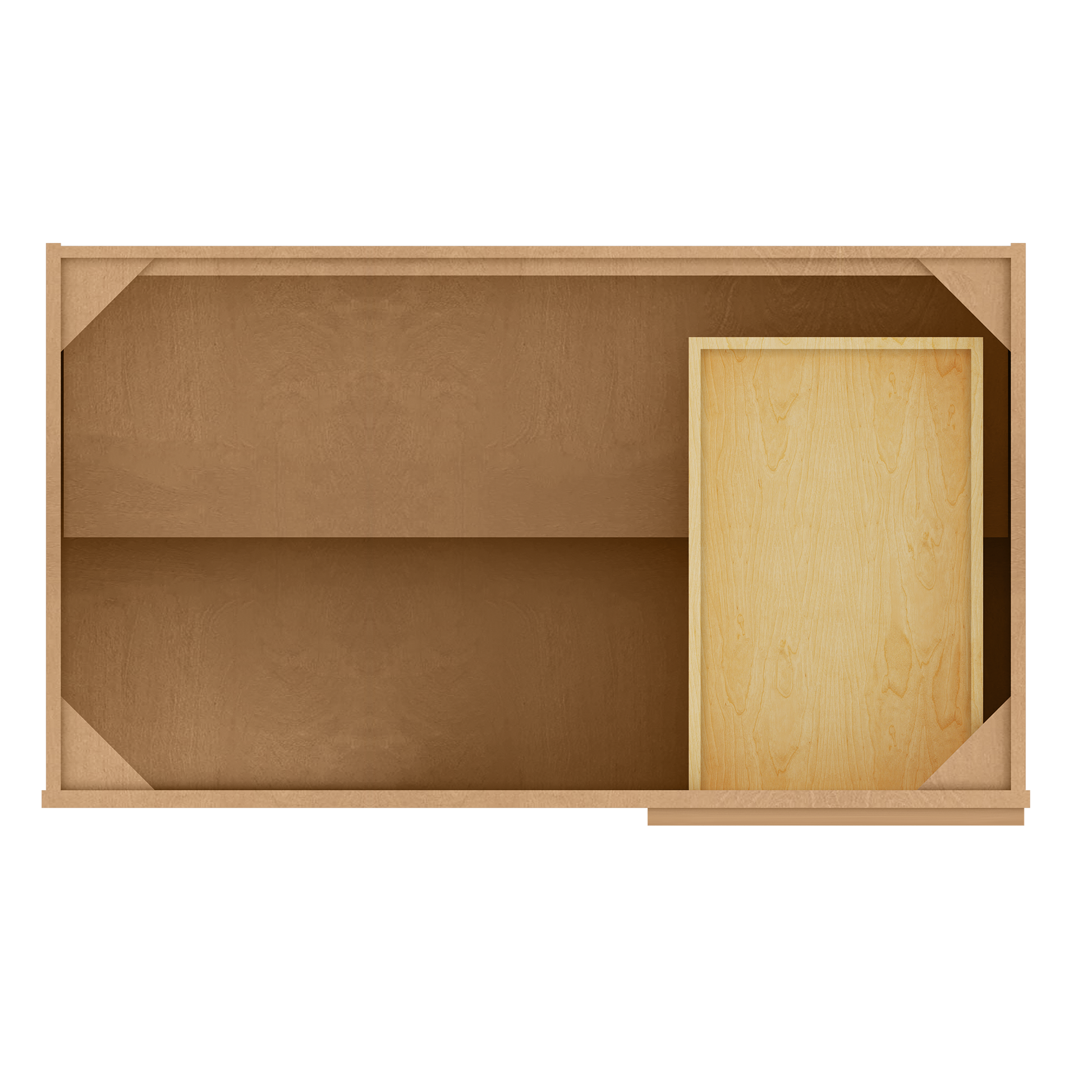 Blind Corner Base Kitchen Cabinet SCB42 Shaker Toffee 42 in. width 34.5 in. height 24 in. depth - Kitchen Cabinets