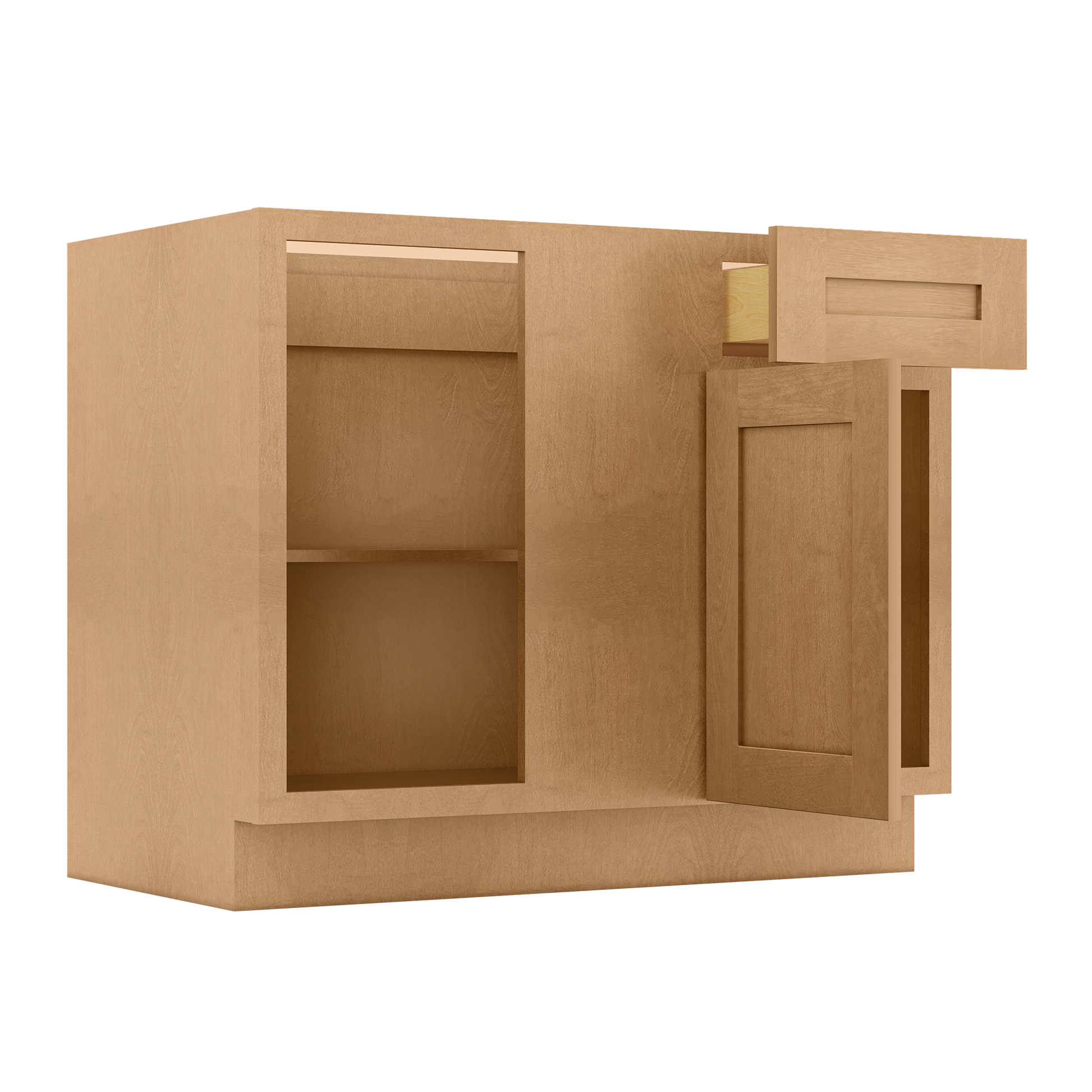 Blind Corner Base Kitchen Cabinet SCB42 Shaker Toffee 42 in. width 34.5 in. height 24 in. depth - Kitchen Cabinets