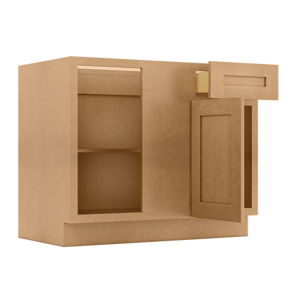 Blind Corner Base Kitchen Cabinet SCB42 Shaker Toffee 42 in. width 34.5 in. height 24 in. depth - Kitchen Cabinets