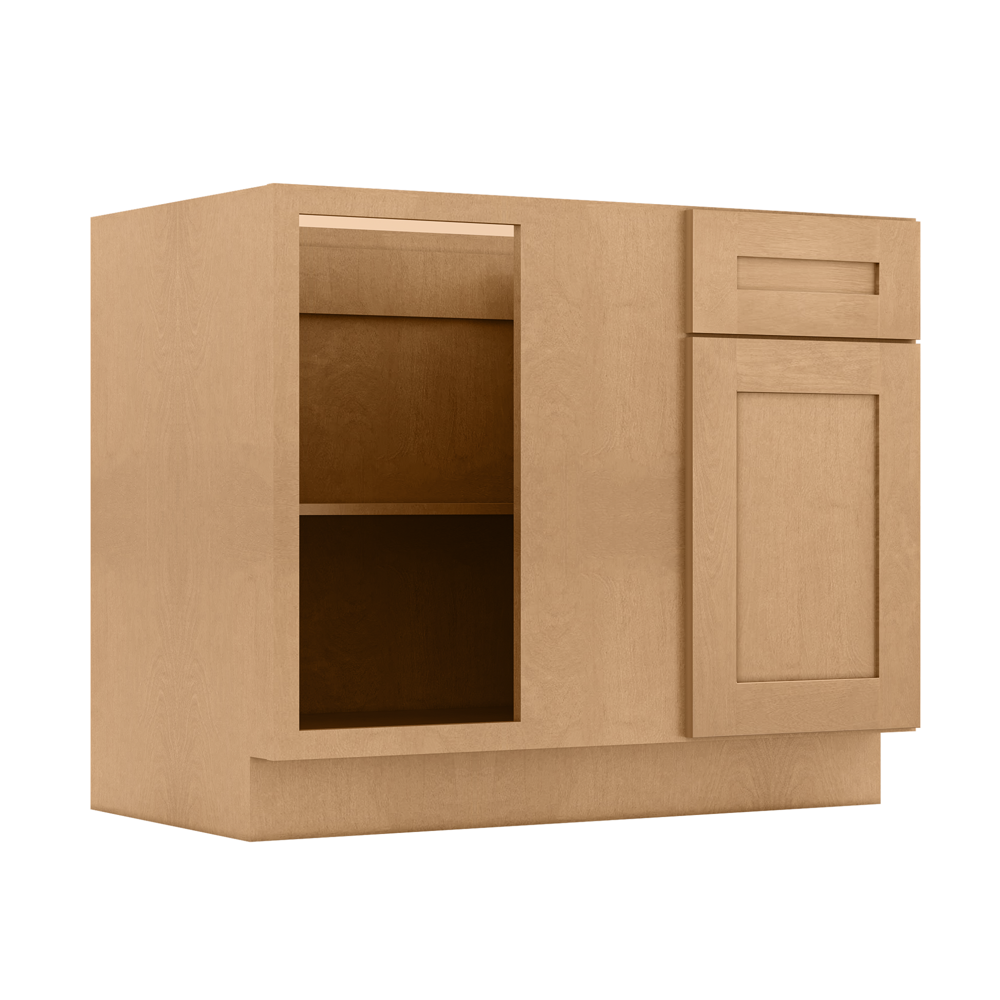 Blind Corner Base Kitchen Cabinet SCB42 Shaker Toffee 42 in. width 34.5 in. height 24 in. depth - Kitchen Cabinets