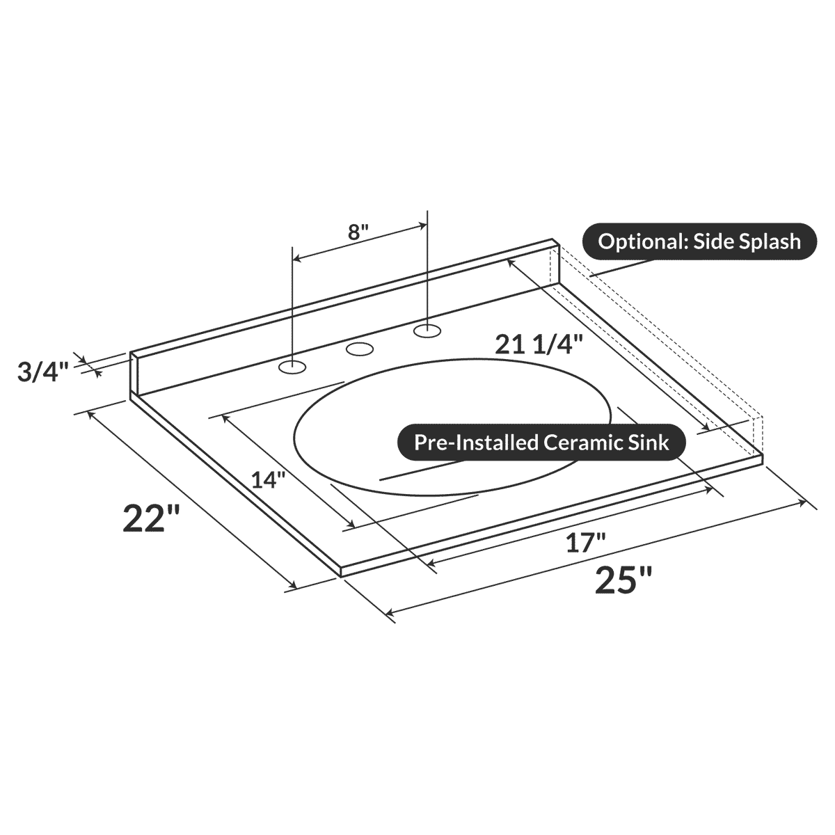 Burlywood 25x22 with Backsplash (8 in Spread)