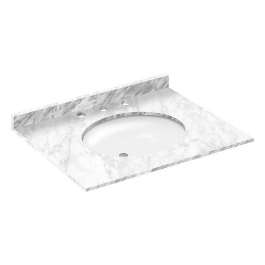 Cara White 31x22 with Backsplash (8 in Spread)