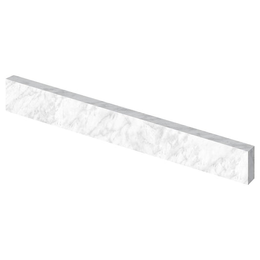 Cara White Marble Side Splash 21 1/4" x 4"