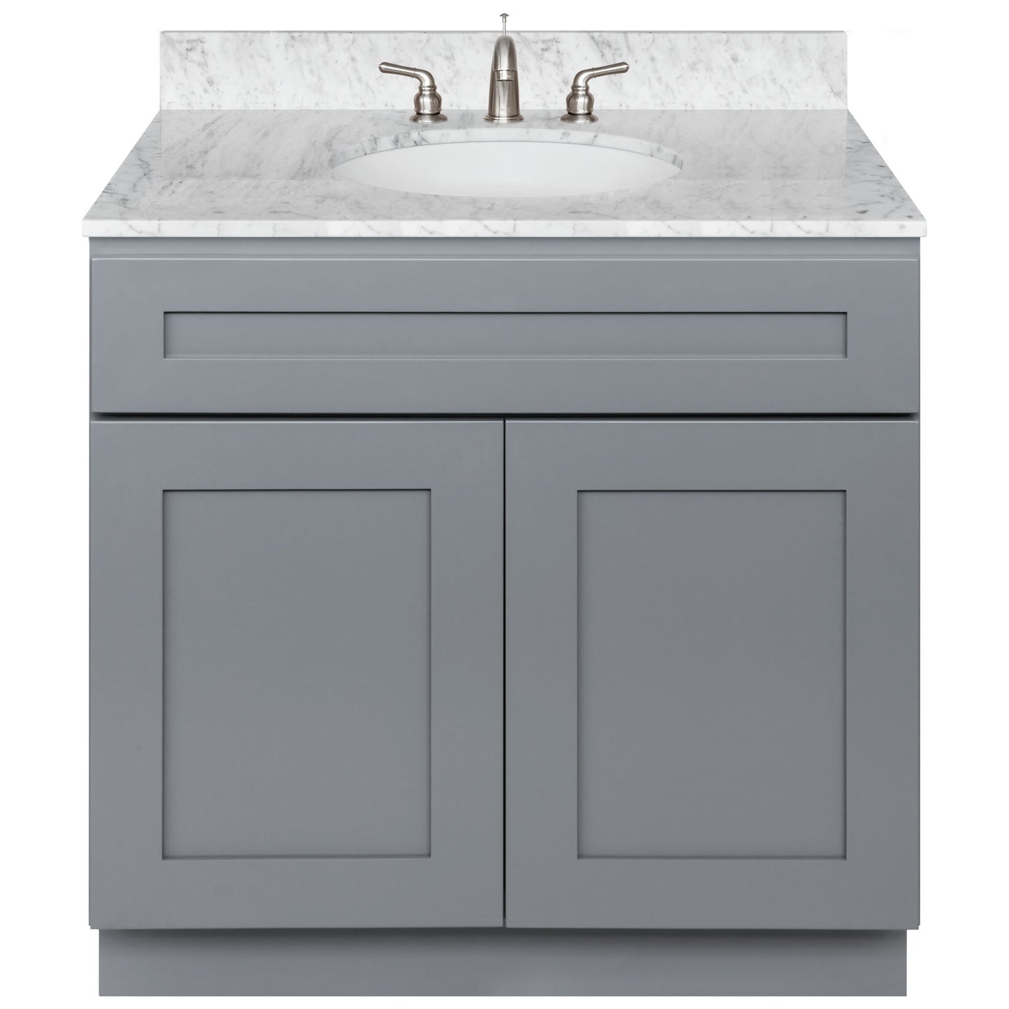 36 W x 21 D x 34.5 H Vanity Sink Base Cabinet - Colonial Gray