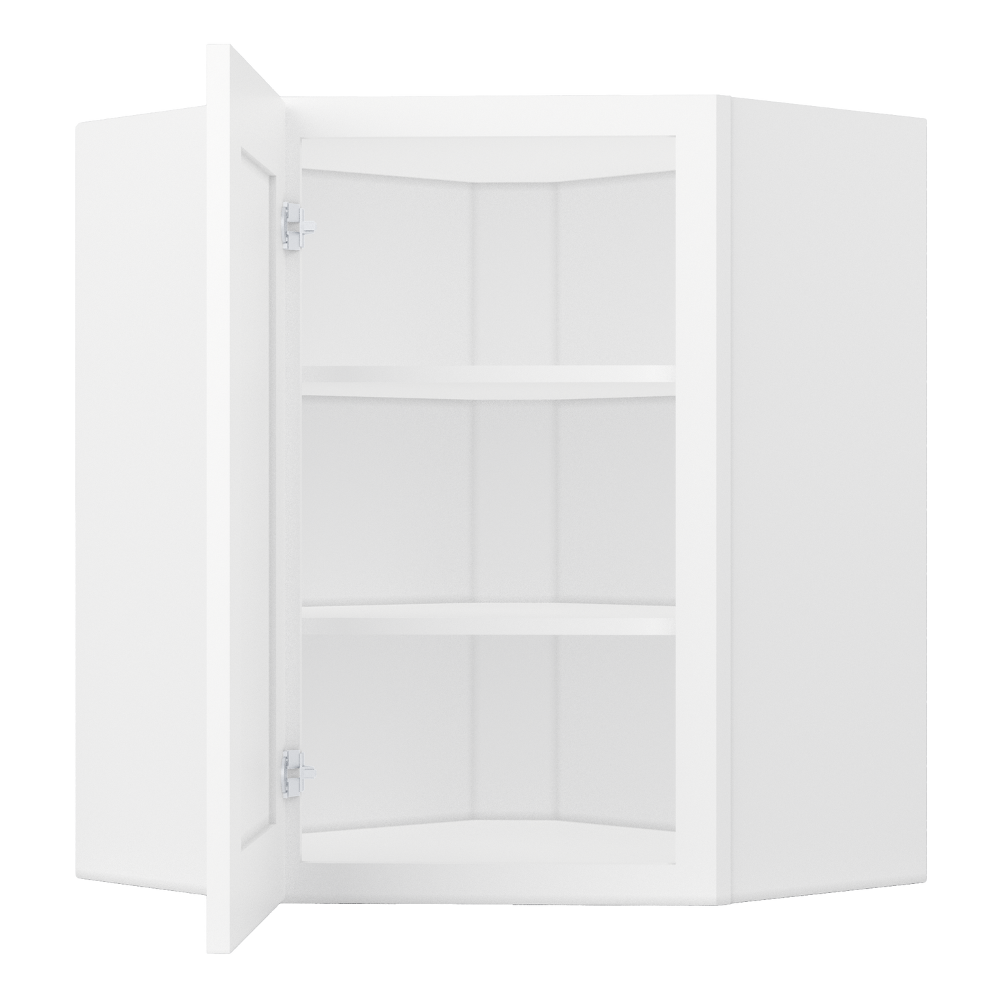 Diagonal Corner Kitchen Cabinet DC2430 Alpina White LessCare 24 in. width 30 in. height 12 in. depth - Kitchen Cabinets