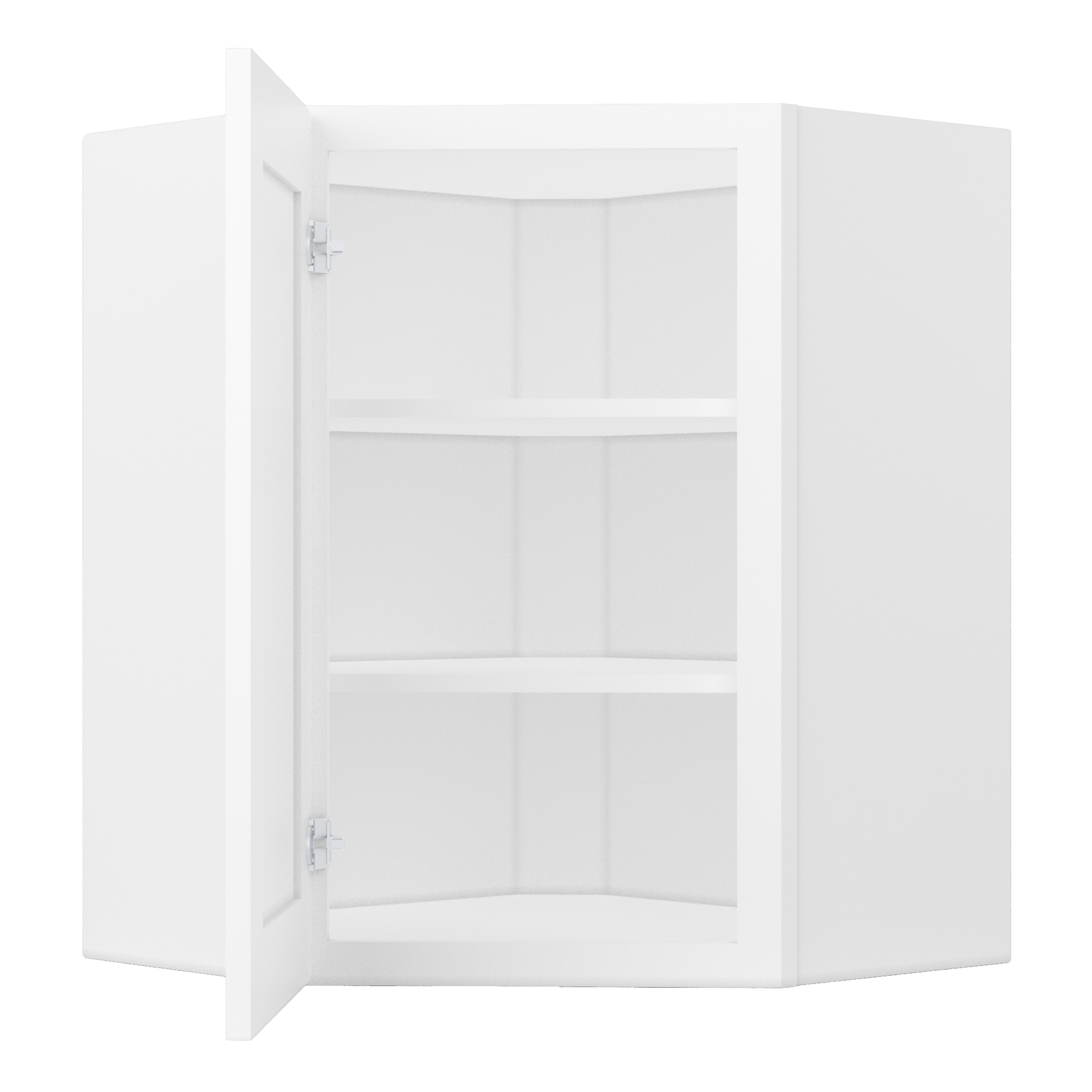 Diagonal Corner Kitchen Cabinet DC2430 Alpina White LessCare 24 in. width 30 in. height 12 in. depth - Kitchen Cabinets