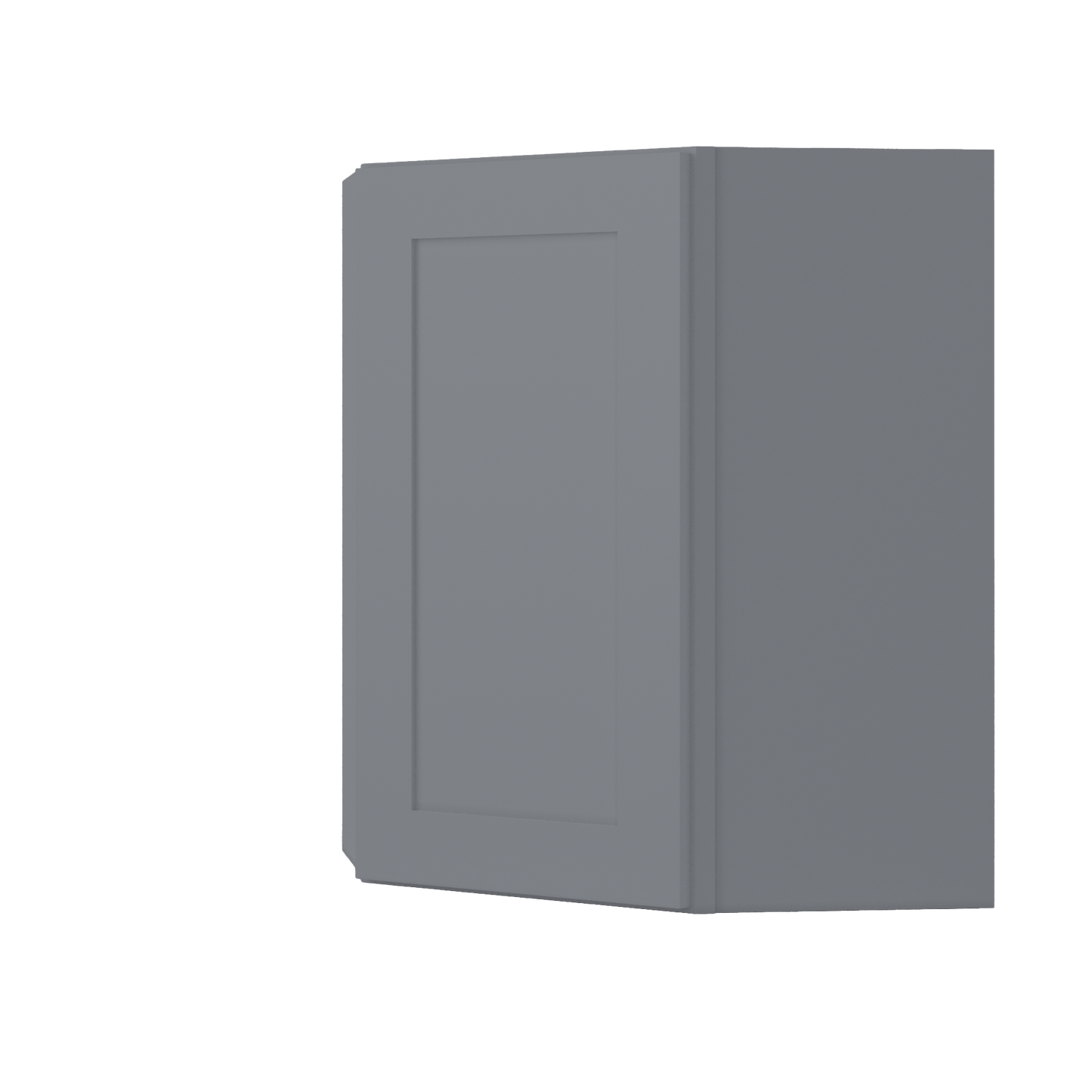 Diagonal Corner Kitchen Cabinet DC2430 Colonial Gray LessCare 24 in. width 30 in. height 12 in. depth - Kitchen Cabinets