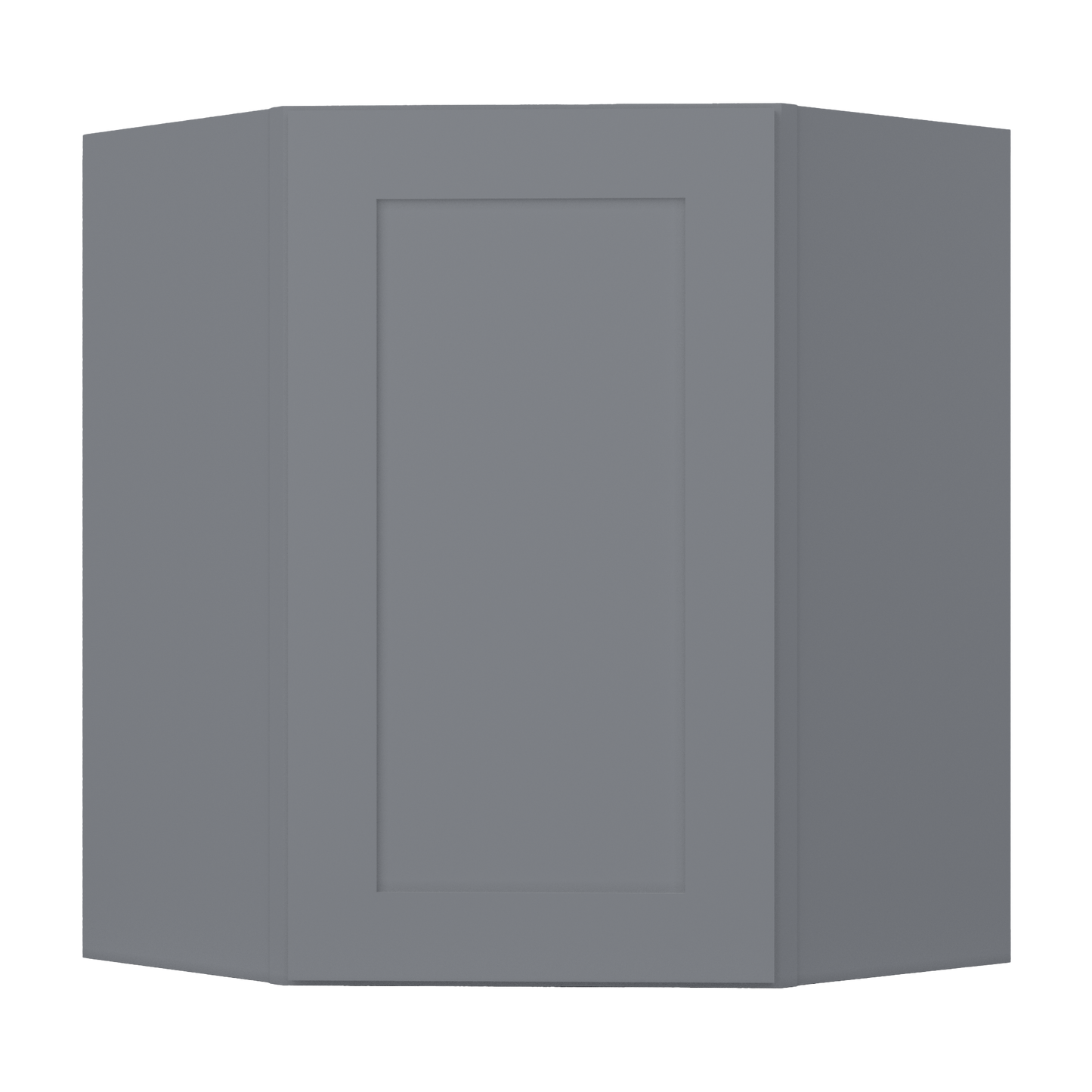 Diagonal Corner Kitchen Cabinet DC2430 Colonial Gray LessCare 24 in. width 30 in. height 12 in. depth - Kitchen Cabinets