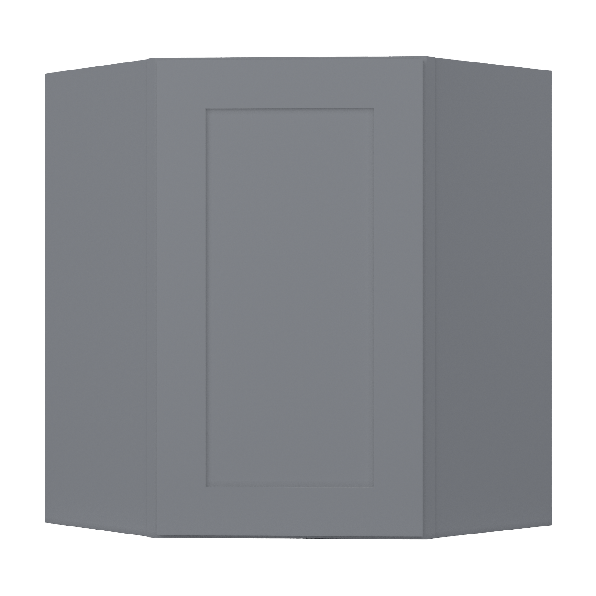 Diagonal Corner Kitchen Cabinet DC2430 Colonial Gray LessCare 24 in. width 30 in. height 12 in. depth - Kitchen Cabinets