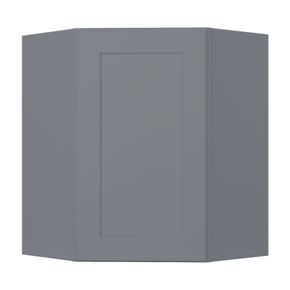 Diagonal Corner Kitchen Cabinet DC2430 Colonial Gray LessCare 24 in. width 30 in. height 12 in. depth - Kitchen Cabinets