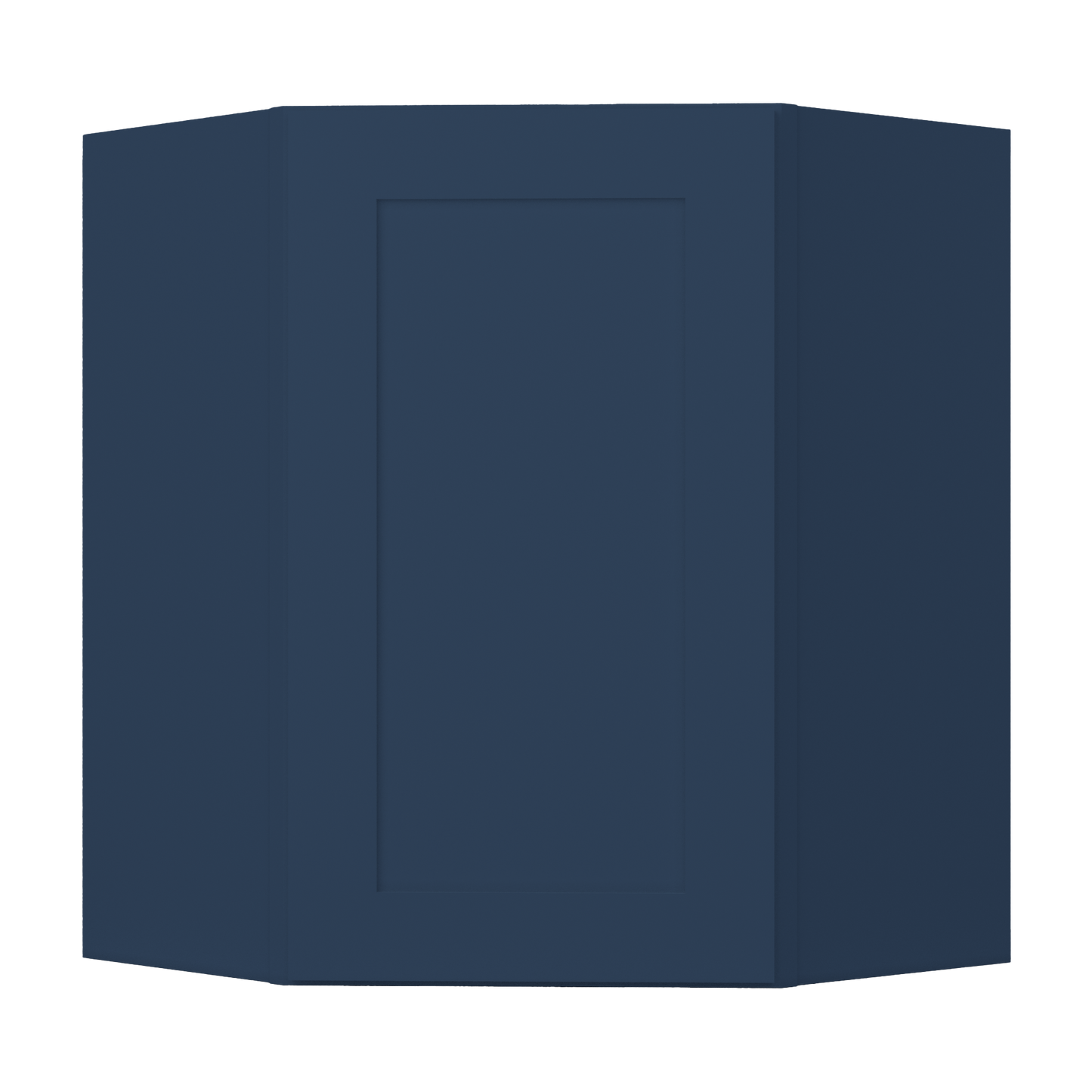 Diagonal Corner Kitchen Cabinet DC2430 Danbury Blue LessCare 24 in. width 30 in. height 12 in. depth - Kitchen Cabinets