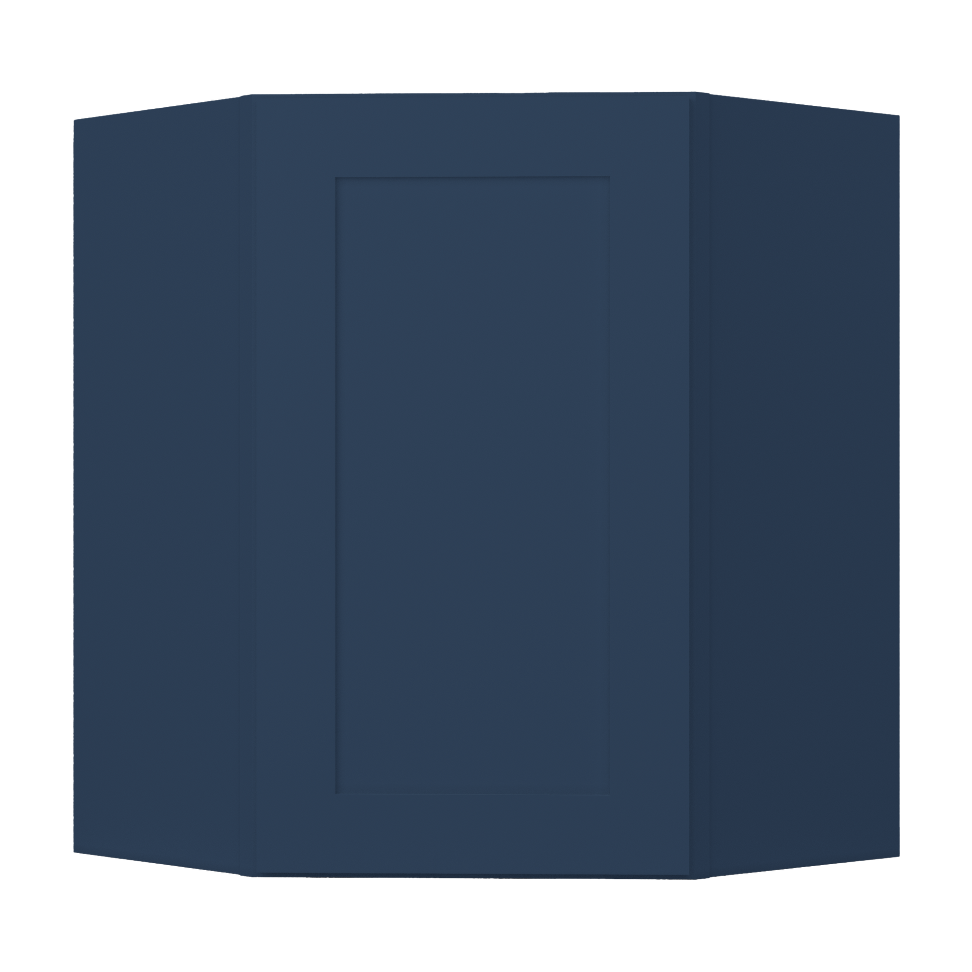 Diagonal Corner Kitchen Cabinet DC2430 Danbury Blue LessCare 24 in. width 30 in. height 12 in. depth - Kitchen Cabinets